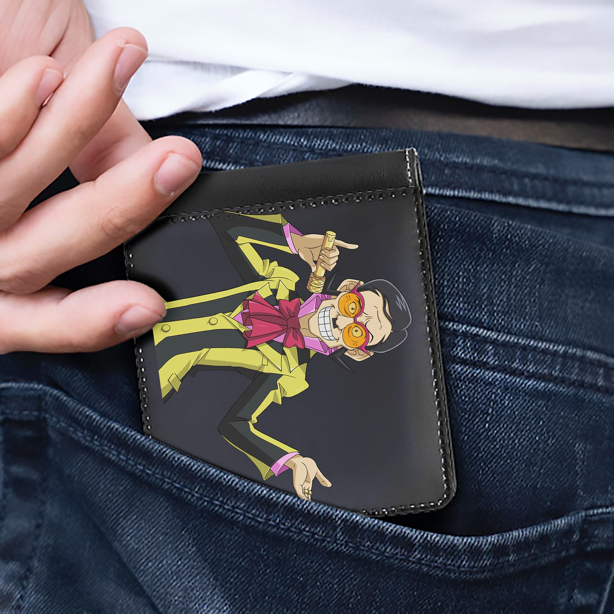 （画像用） 遊☆戯☆王 Yu-Gi-Oh! 二つ折り革財布
