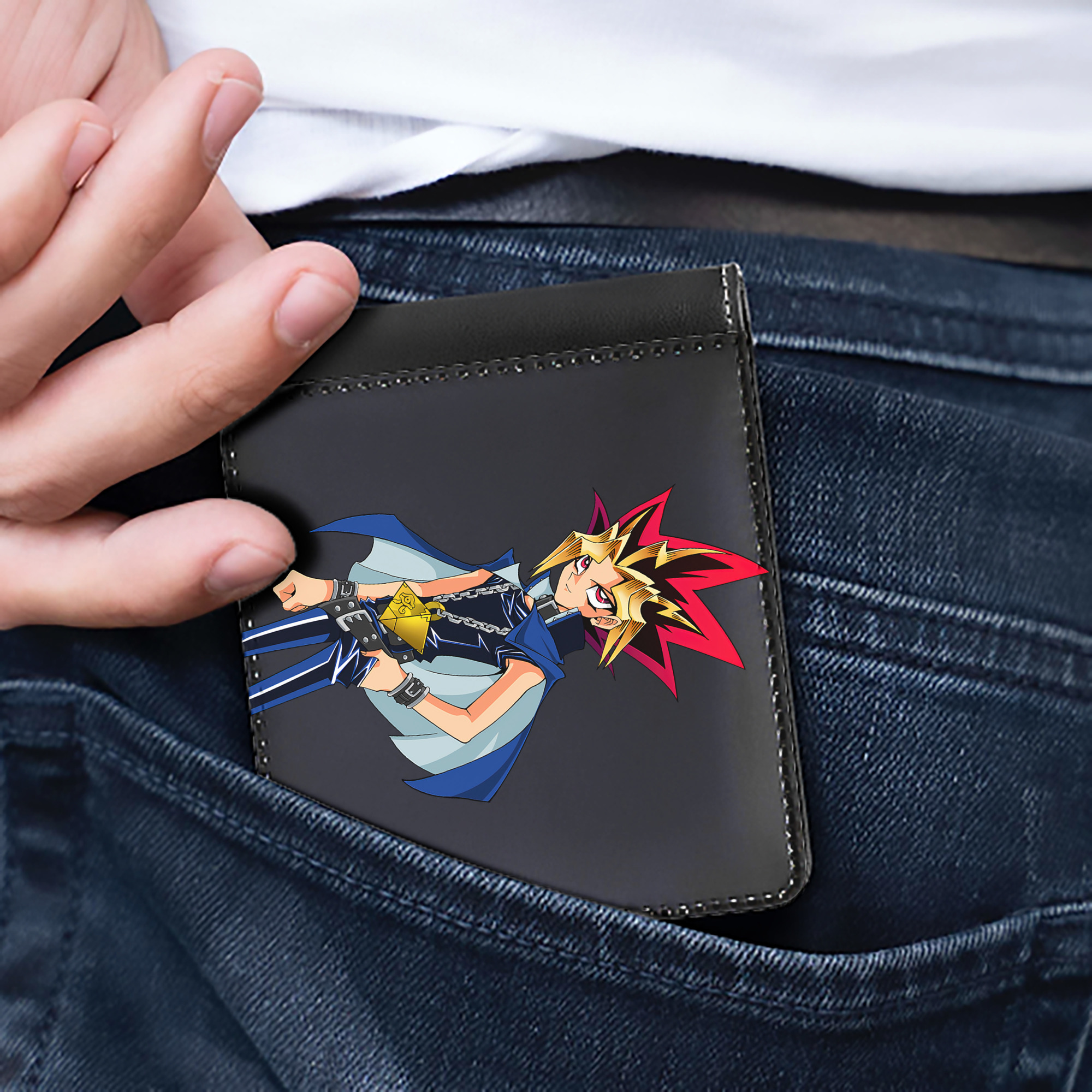 （画像用） 遊☆戯☆王 Yu-Gi-Oh! 二つ折り革財布