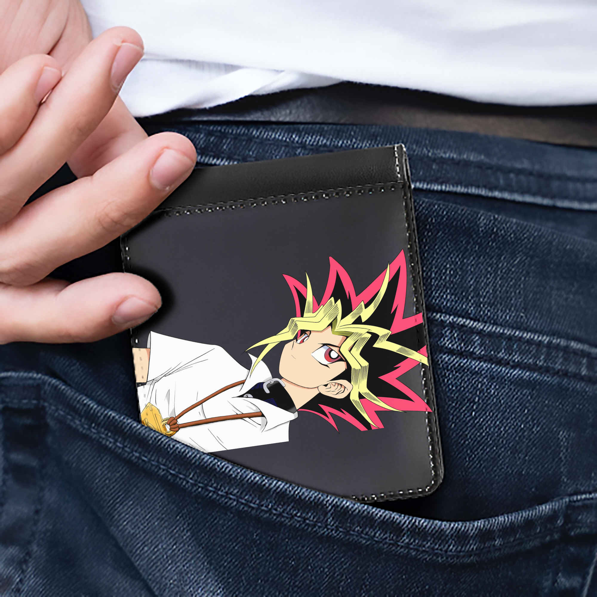 （画像用） 遊☆戯☆王 Yu-Gi-Oh! 二つ折り革財布