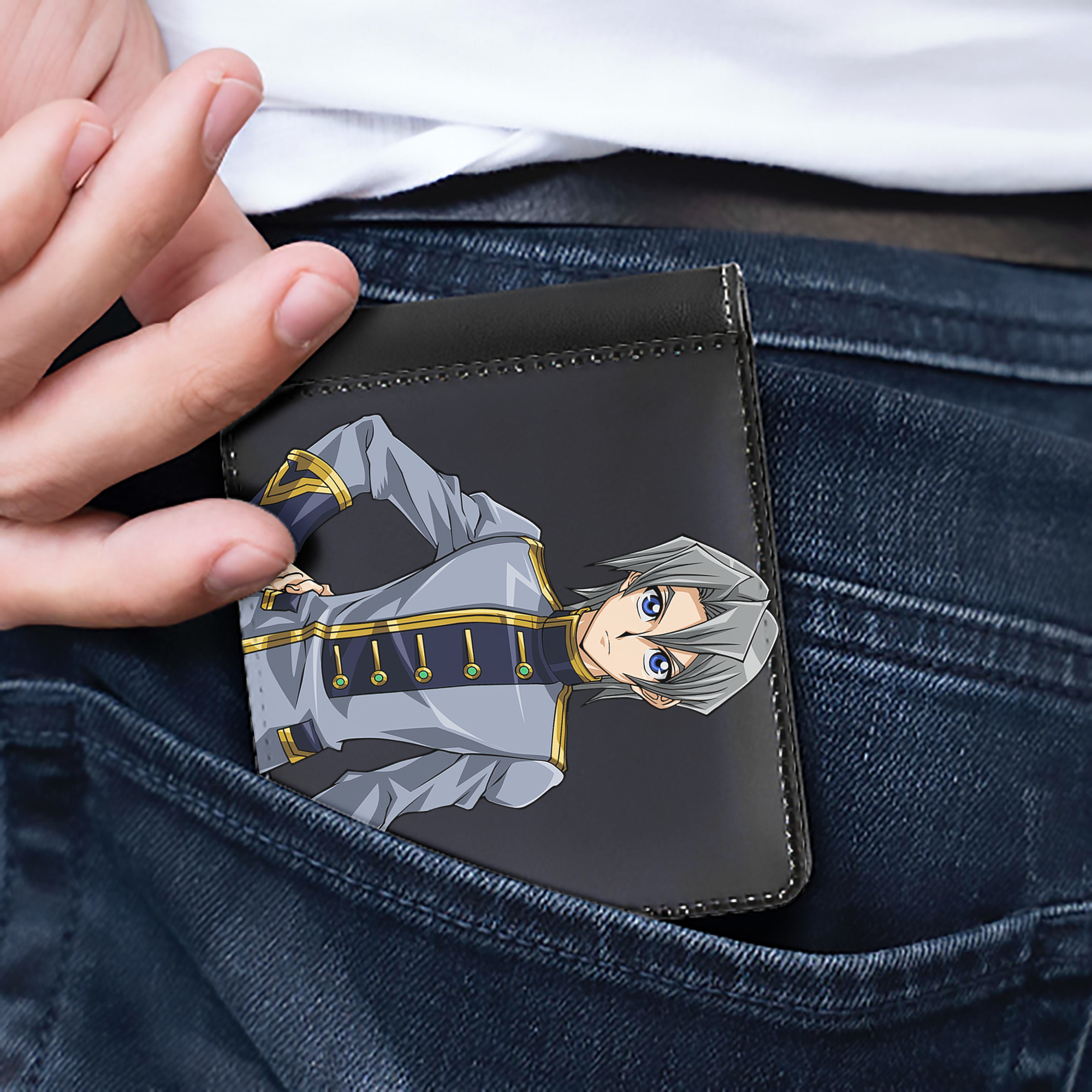（画像用） 遊☆戯☆王 Yu-Gi-Oh! 二つ折り革財布