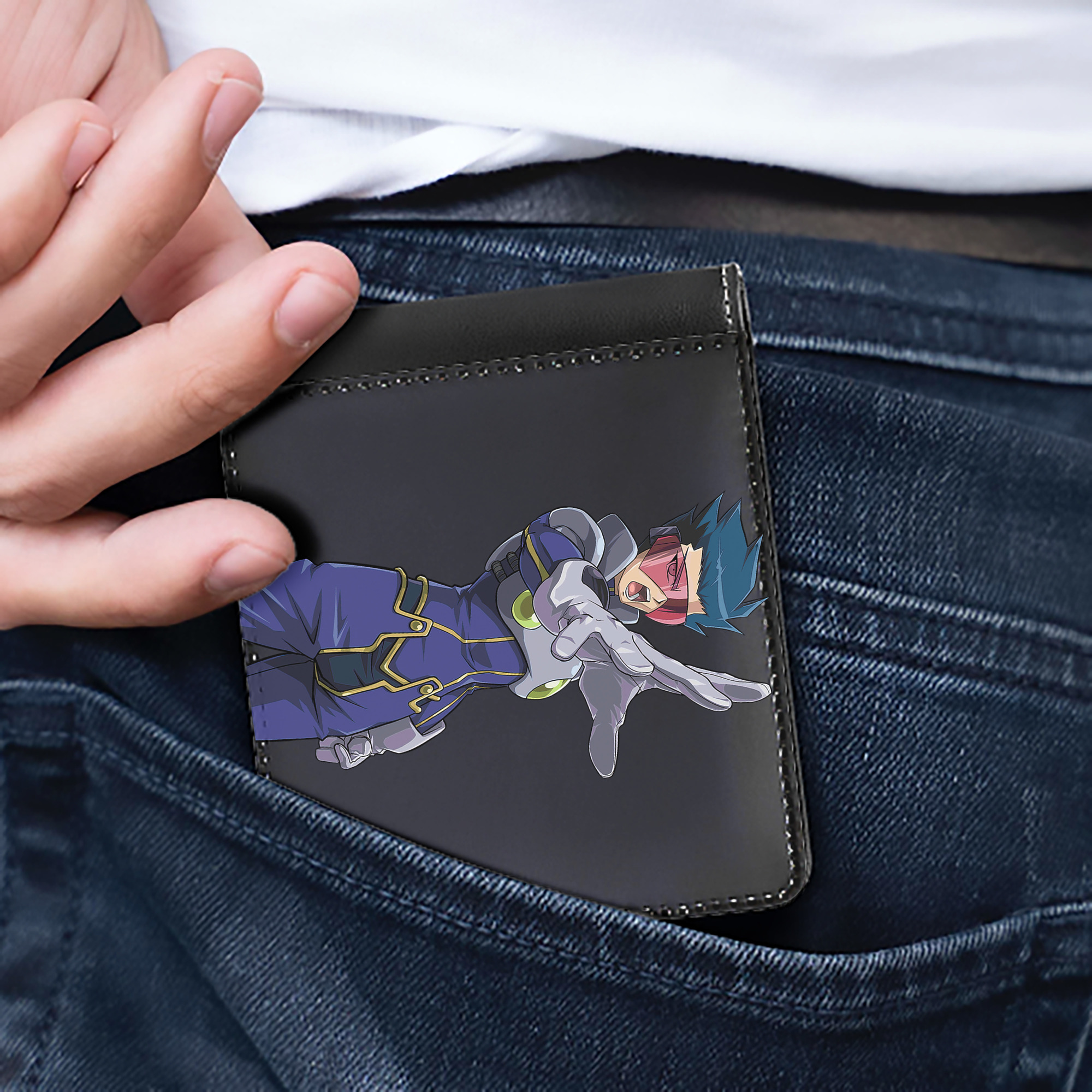 （画像用） 遊☆戯☆王 Yu-Gi-Oh! 二つ折り革財布