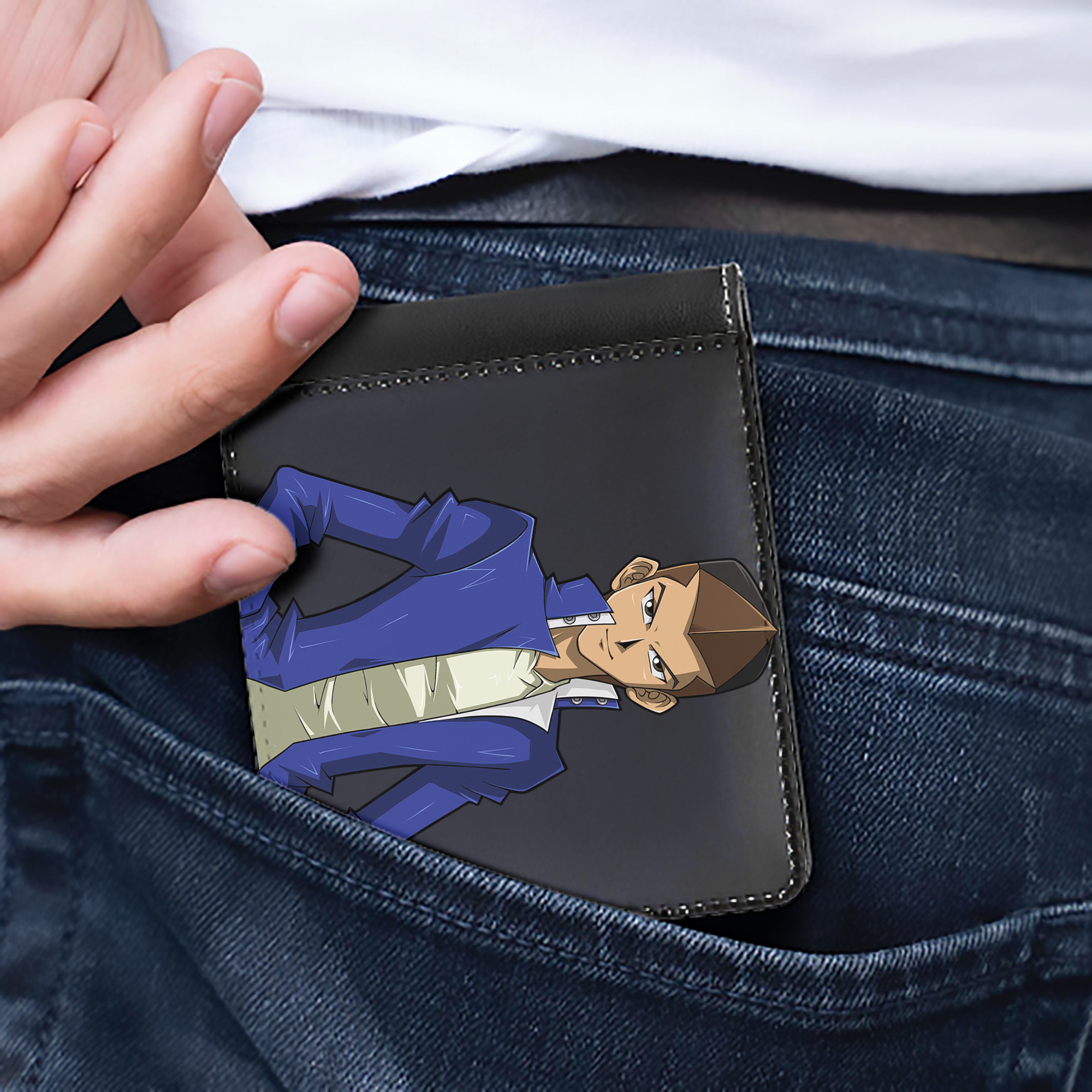 （画像用） 遊☆戯☆王 Yu-Gi-Oh! 二つ折り革財布