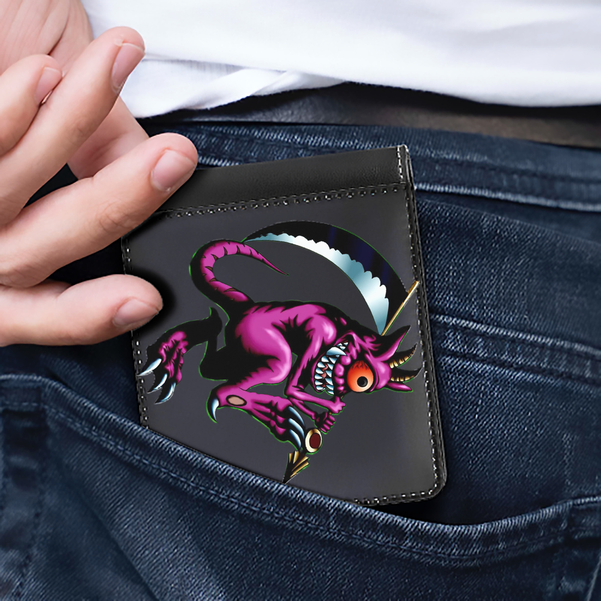 （画像用） 遊☆戯☆王 Yu-Gi-Oh! 二つ折り革財布