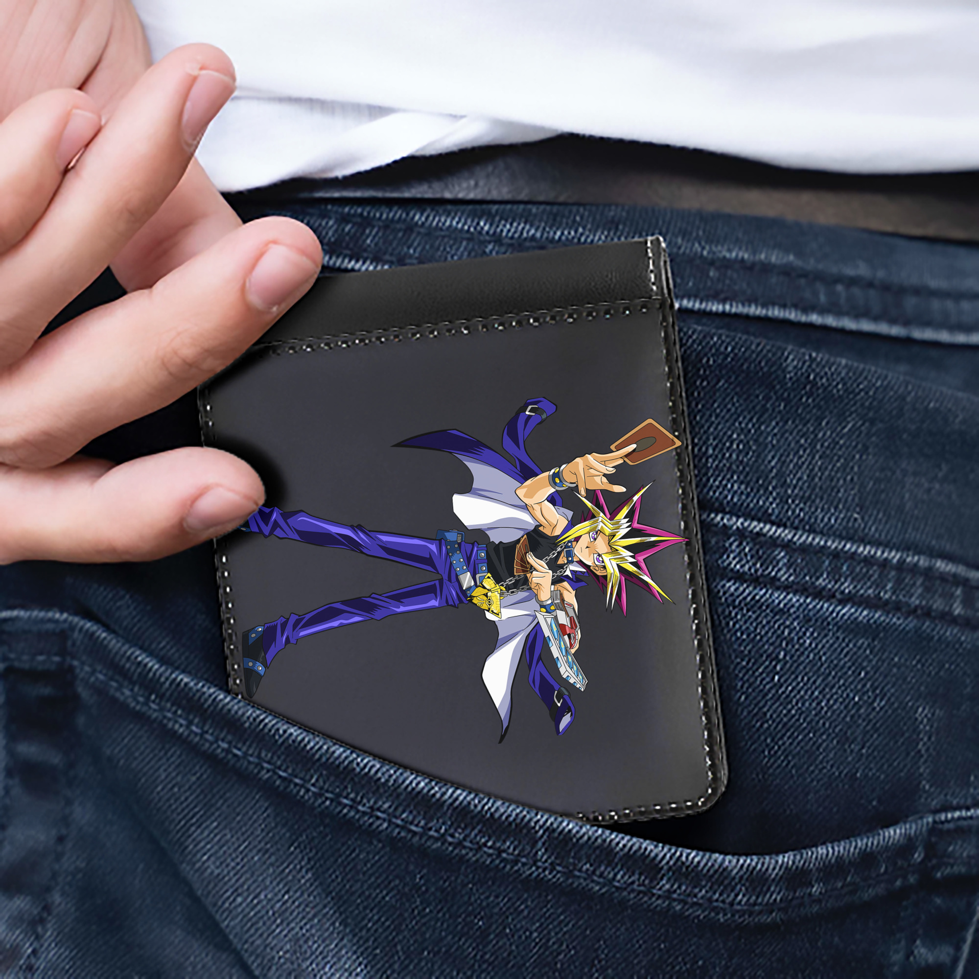 （画像用） 遊☆戯☆王 Yu-Gi-Oh! 二つ折り革財布