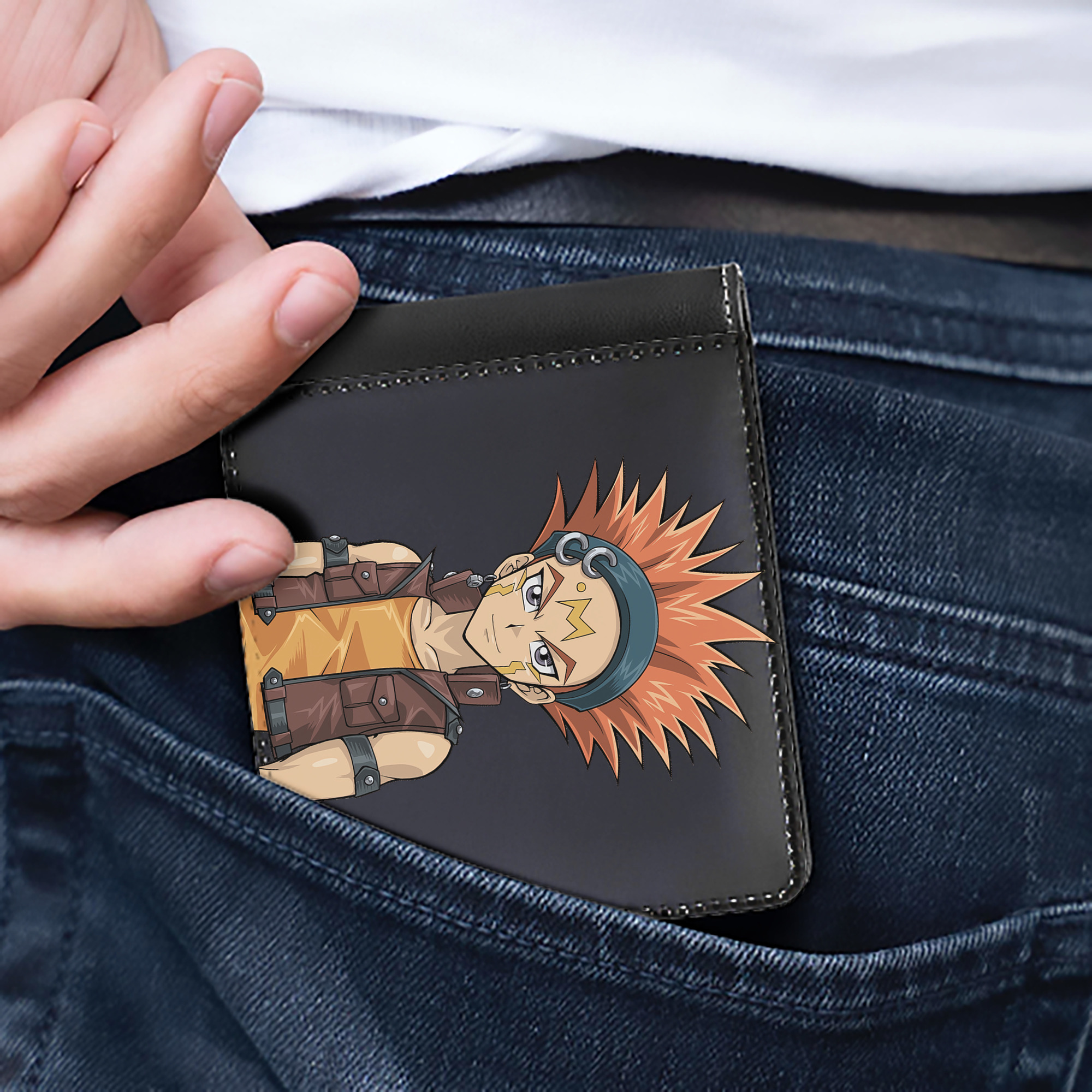 （画像用） 遊☆戯☆王 Yu-Gi-Oh! 二つ折り革財布