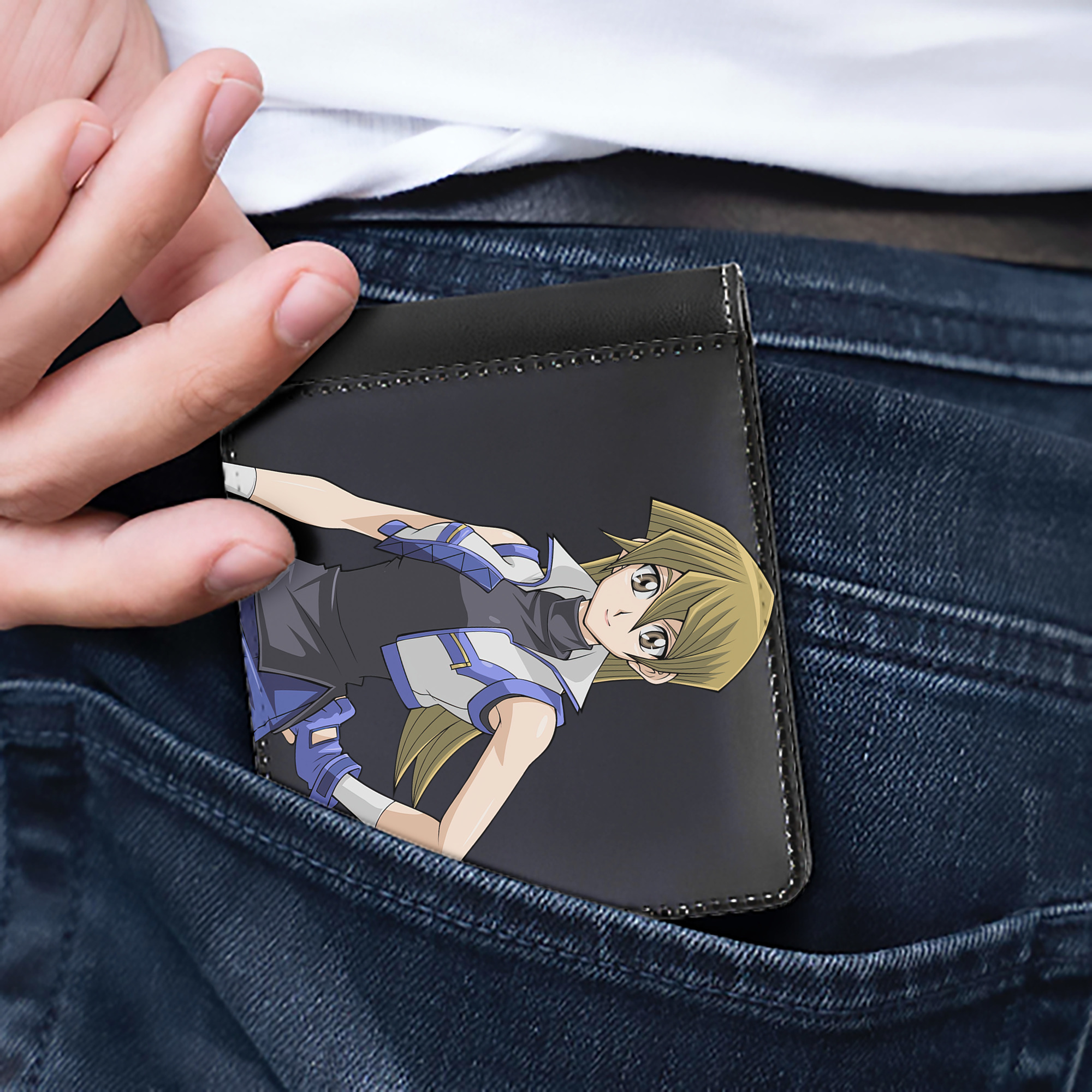 （画像用） 遊☆戯☆王 Yu-Gi-Oh! 二つ折り革財布