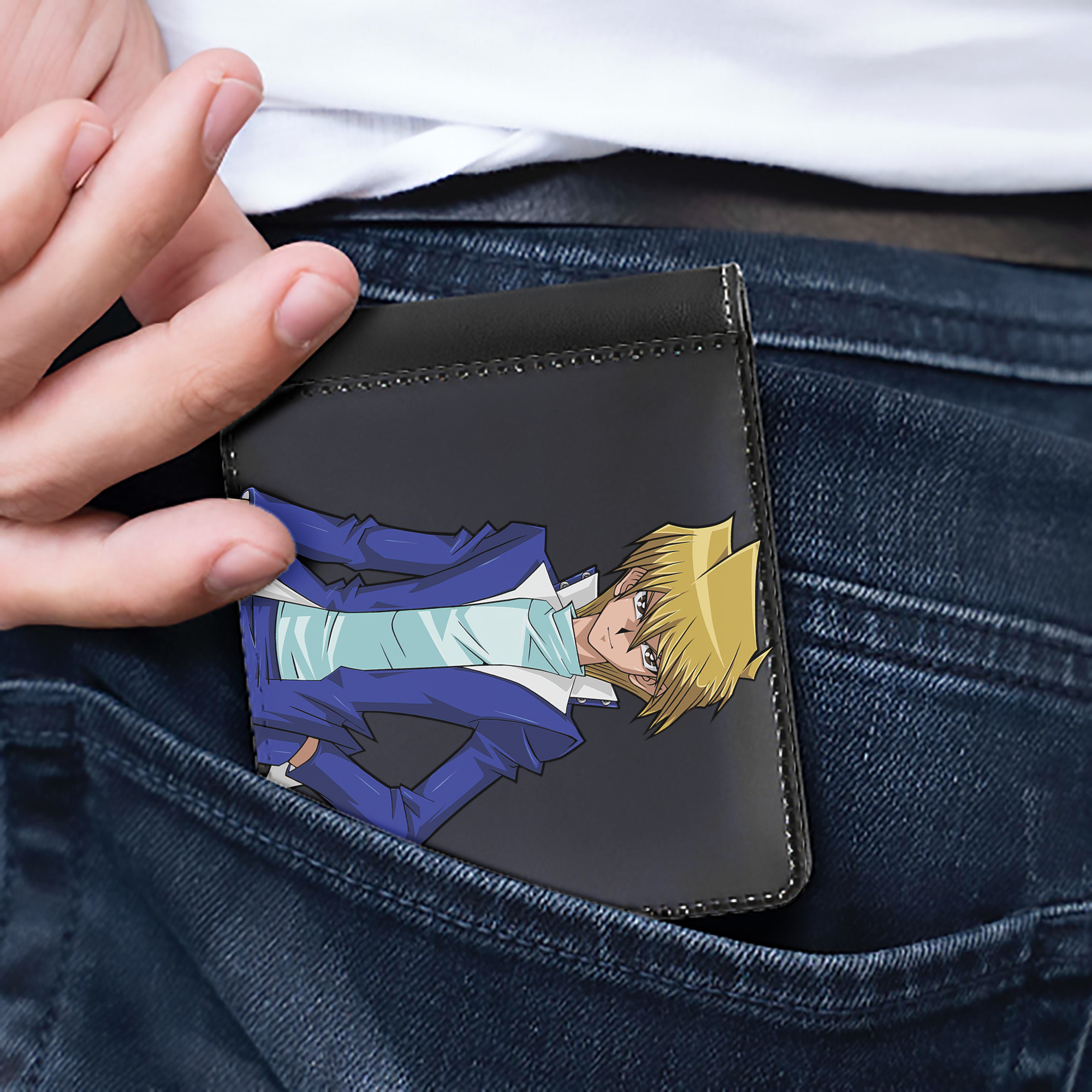 （画像用） 遊☆戯☆王 Yu-Gi-Oh! 二つ折り革財布