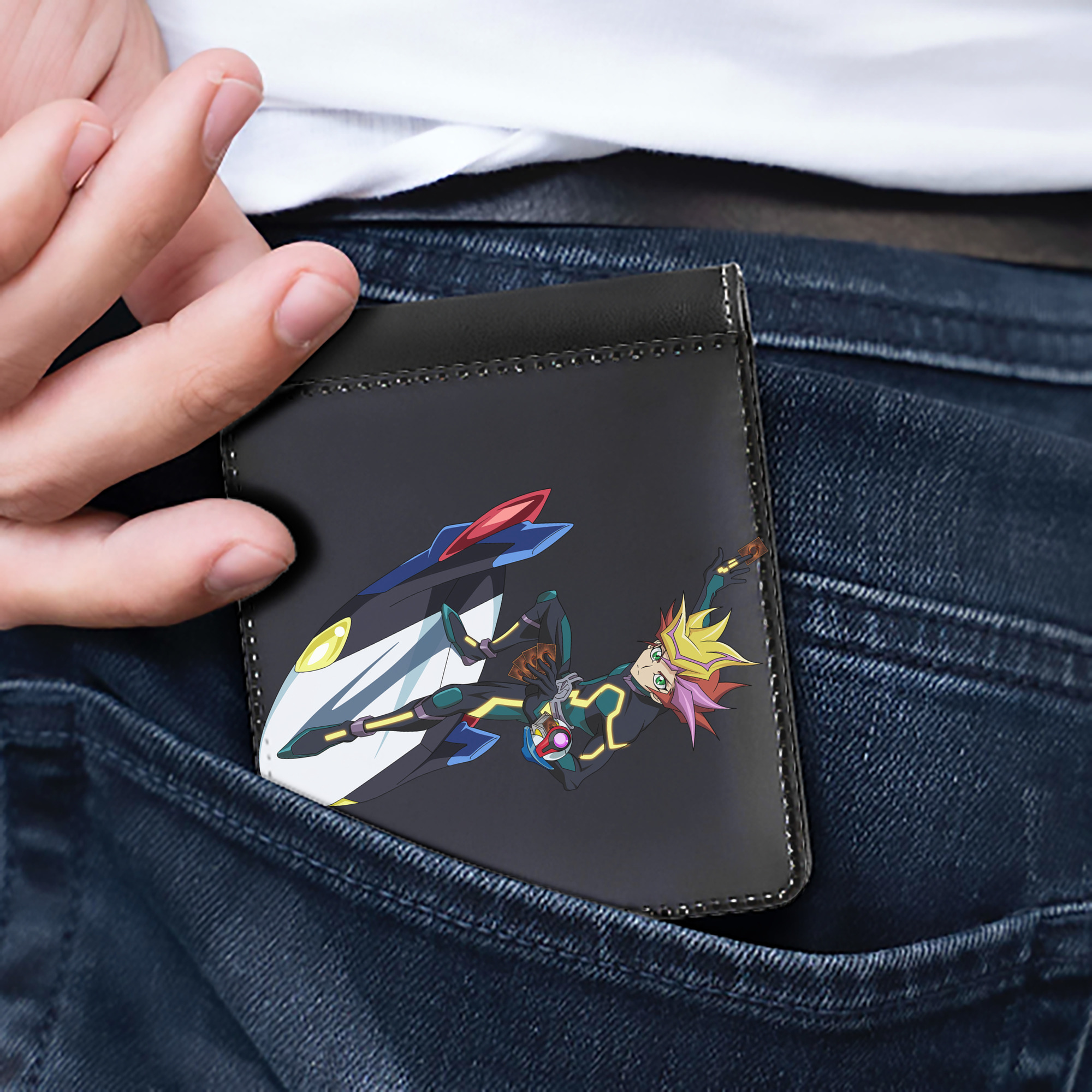 （画像用） 遊☆戯☆王 Yu-Gi-Oh! 二つ折り革財布