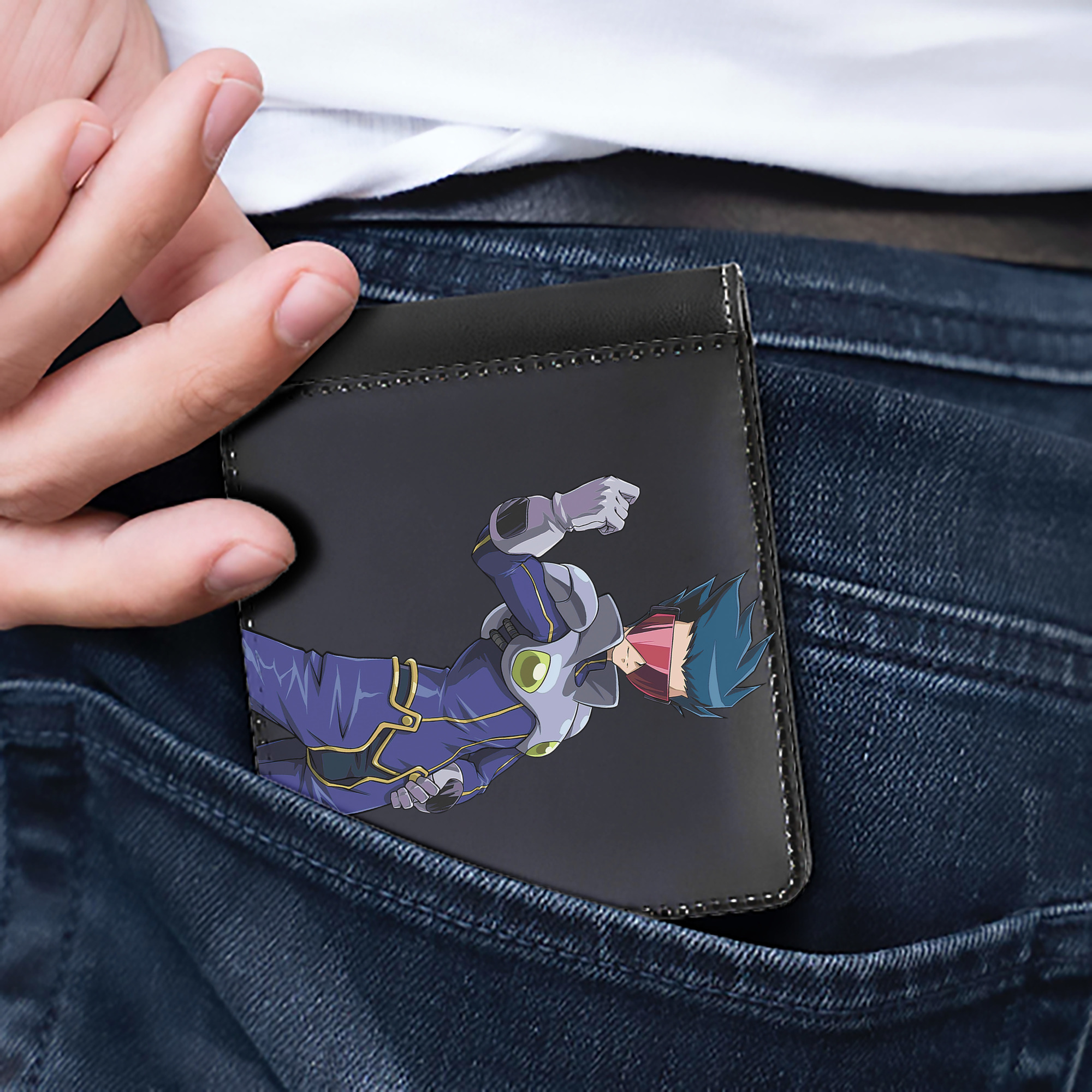 （画像用） 遊☆戯☆王 Yu-Gi-Oh! 二つ折り革財布