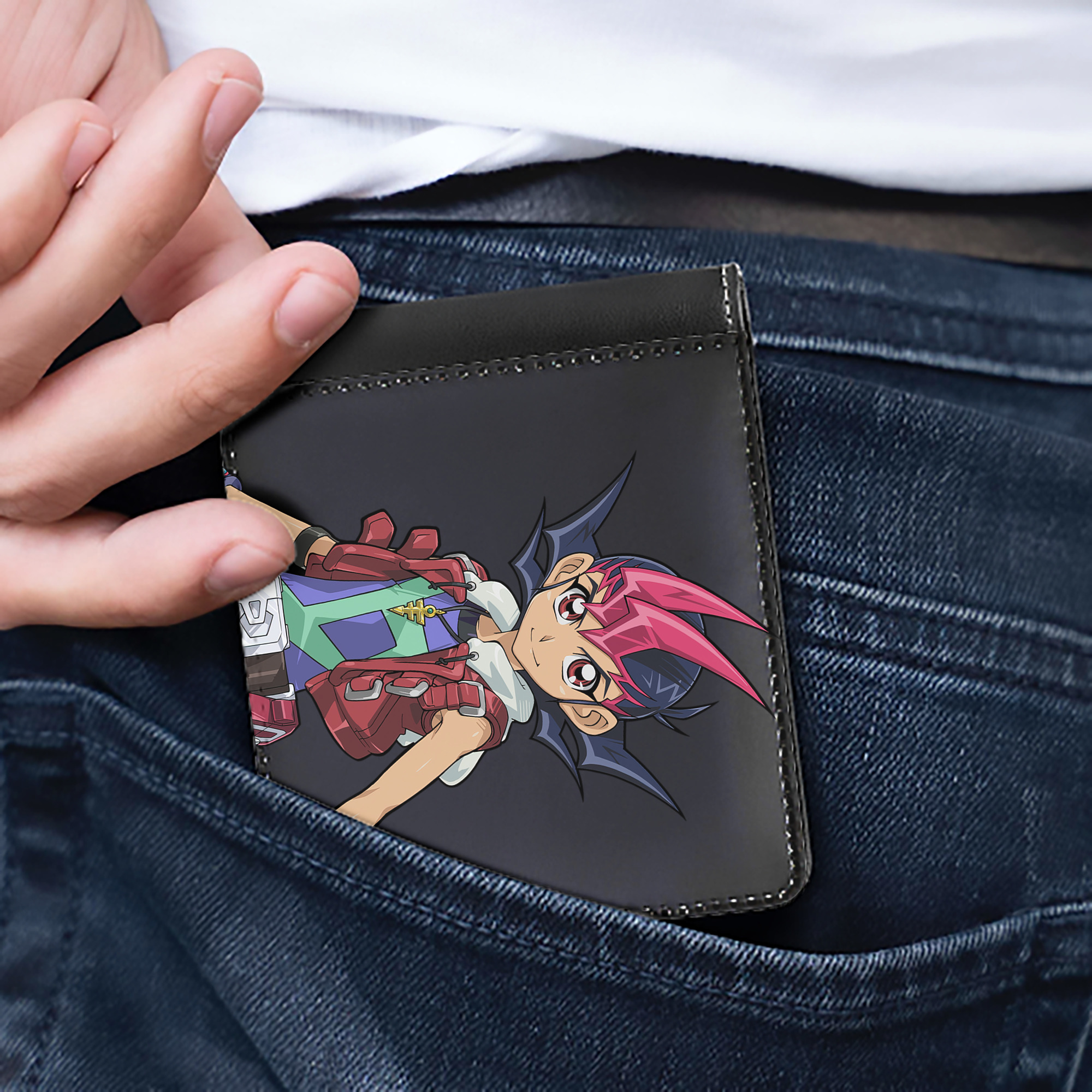 （画像用） 遊☆戯☆王 Yu-Gi-Oh! 二つ折り革財布
