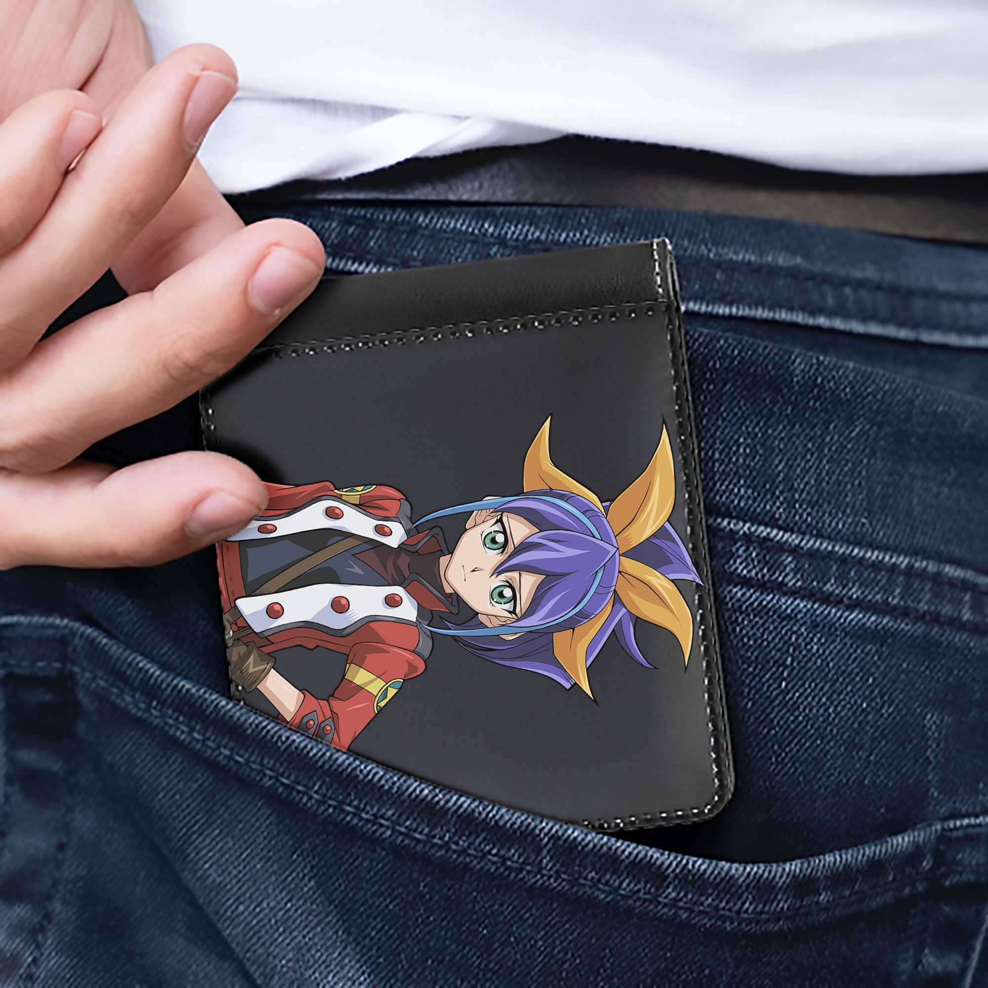 （画像用） 遊☆戯☆王 Yu-Gi-Oh! 二つ折り革財布