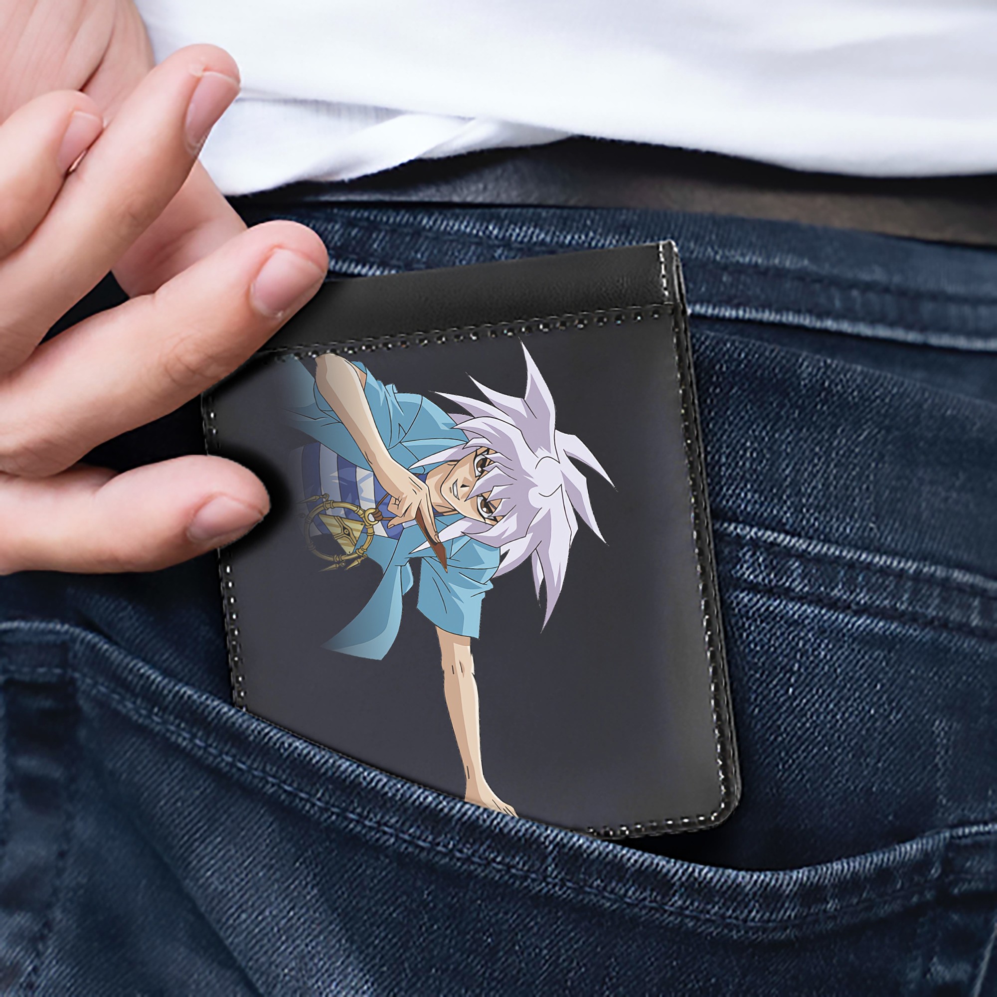 （画像用） 遊☆戯☆王 Yu-Gi-Oh! 二つ折り革財布