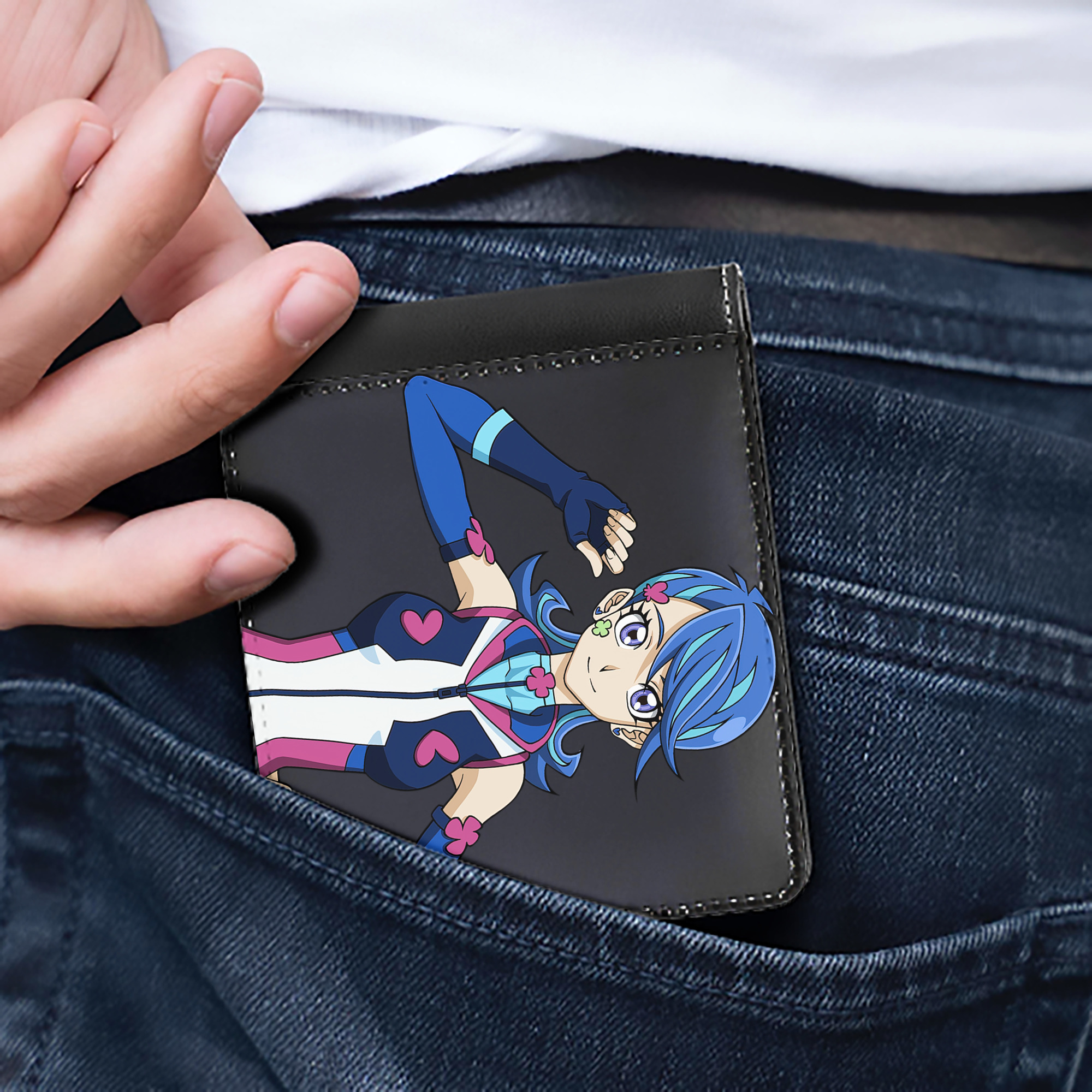 （画像用） 遊☆戯☆王 Yu-Gi-Oh! 二つ折り革財布