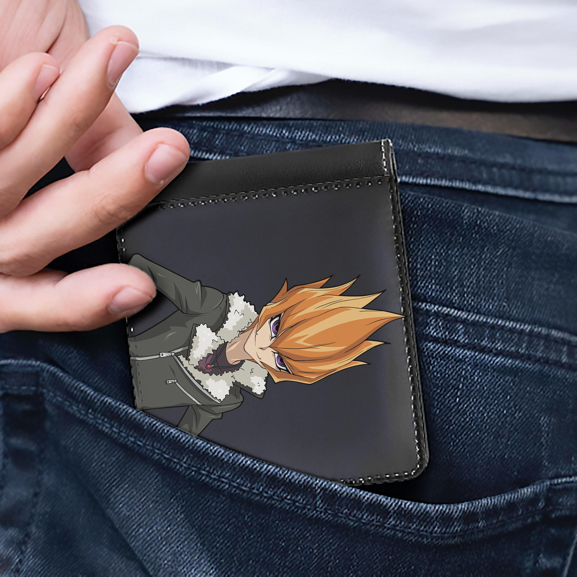（画像用） 遊☆戯☆王 Yu-Gi-Oh! 二つ折り革財布