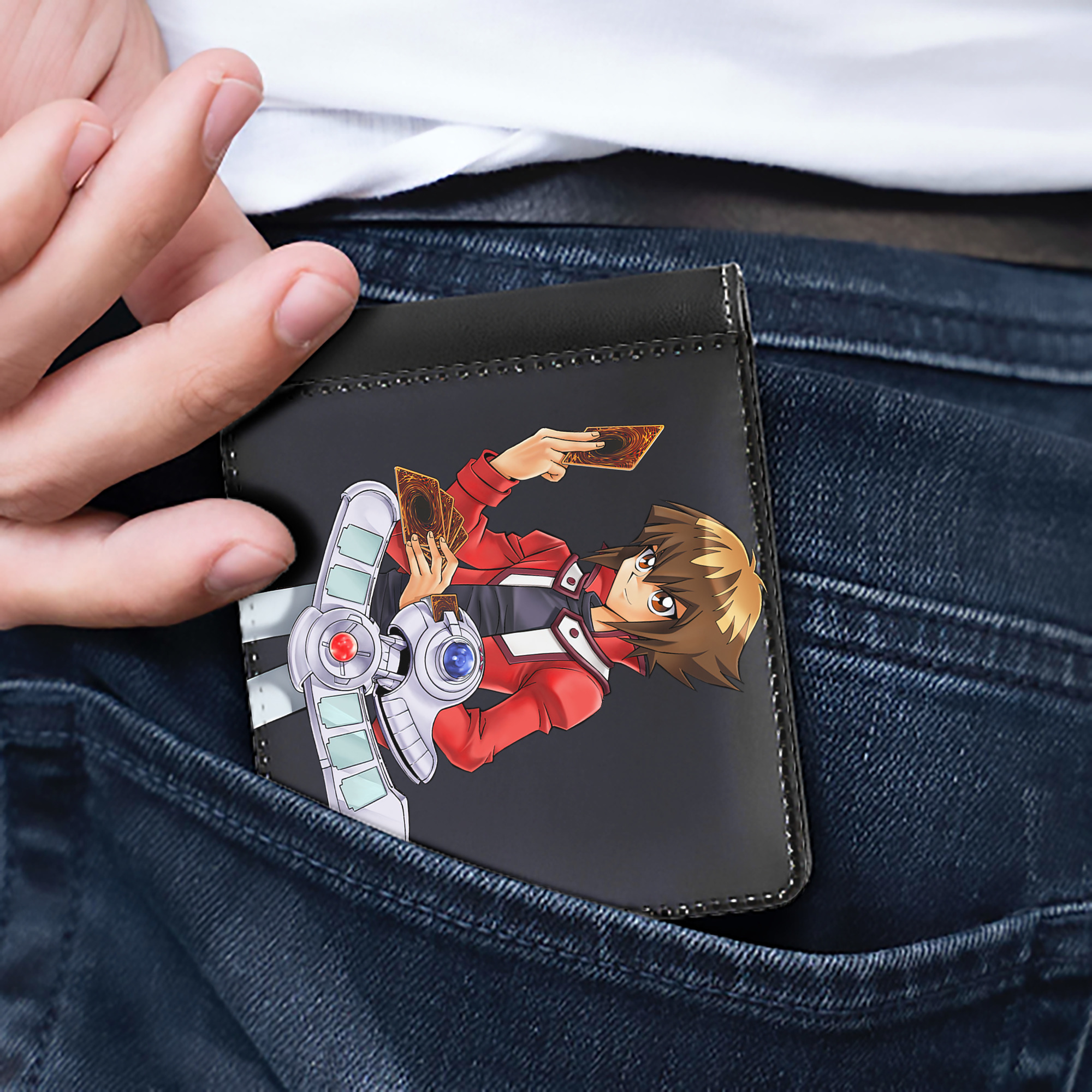 （画像用） 遊☆戯☆王 Yu-Gi-Oh! 二つ折り革財布