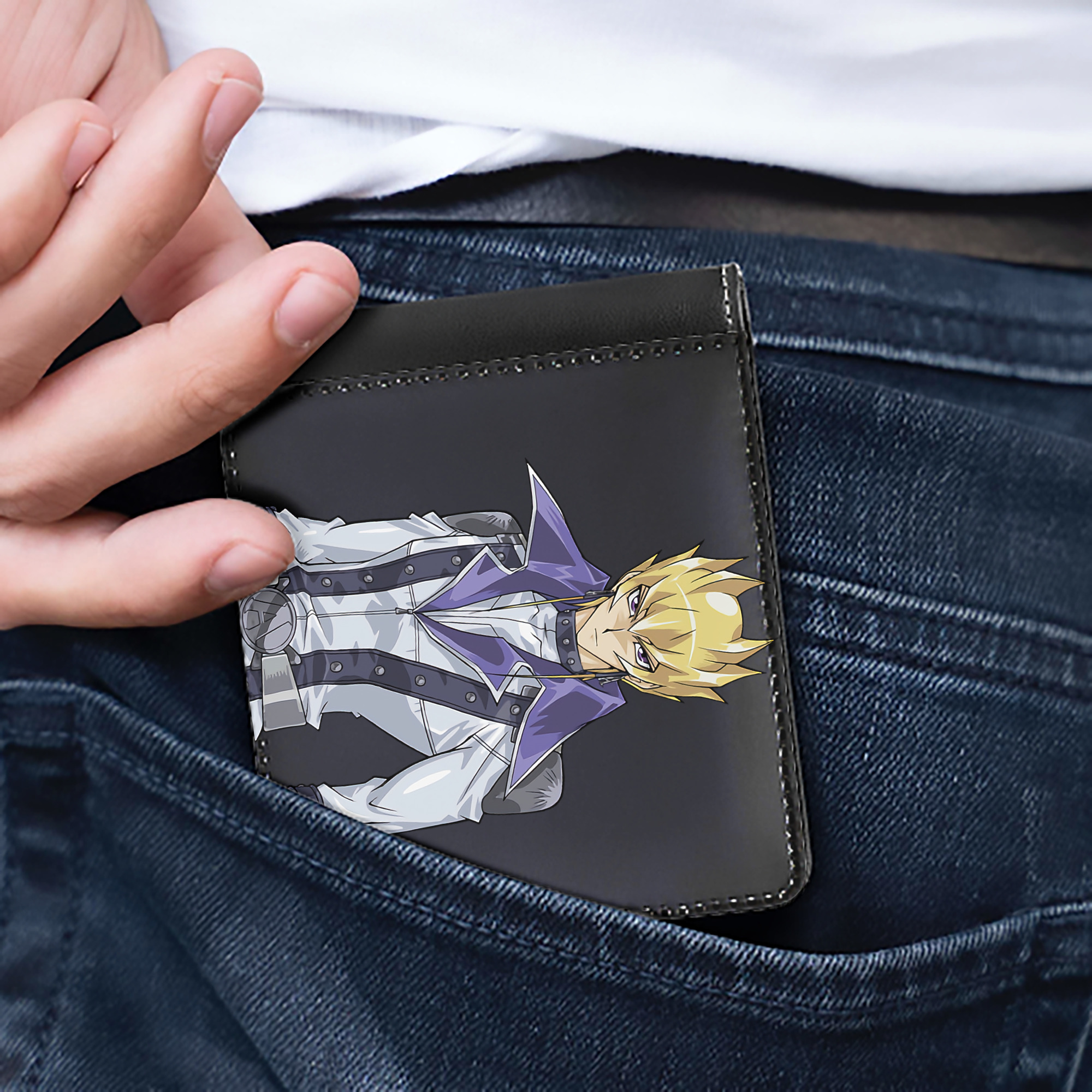 （画像用） 遊☆戯☆王 Yu-Gi-Oh! 二つ折り革財布