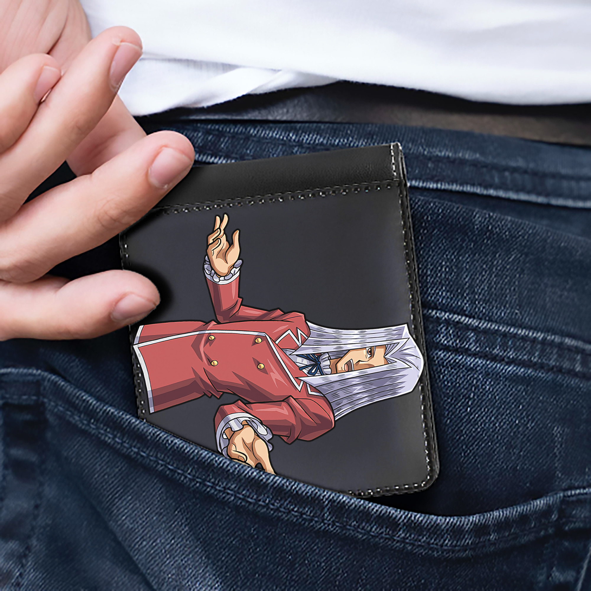 （画像用） 遊☆戯☆王 Yu-Gi-Oh! 二つ折り革財布
