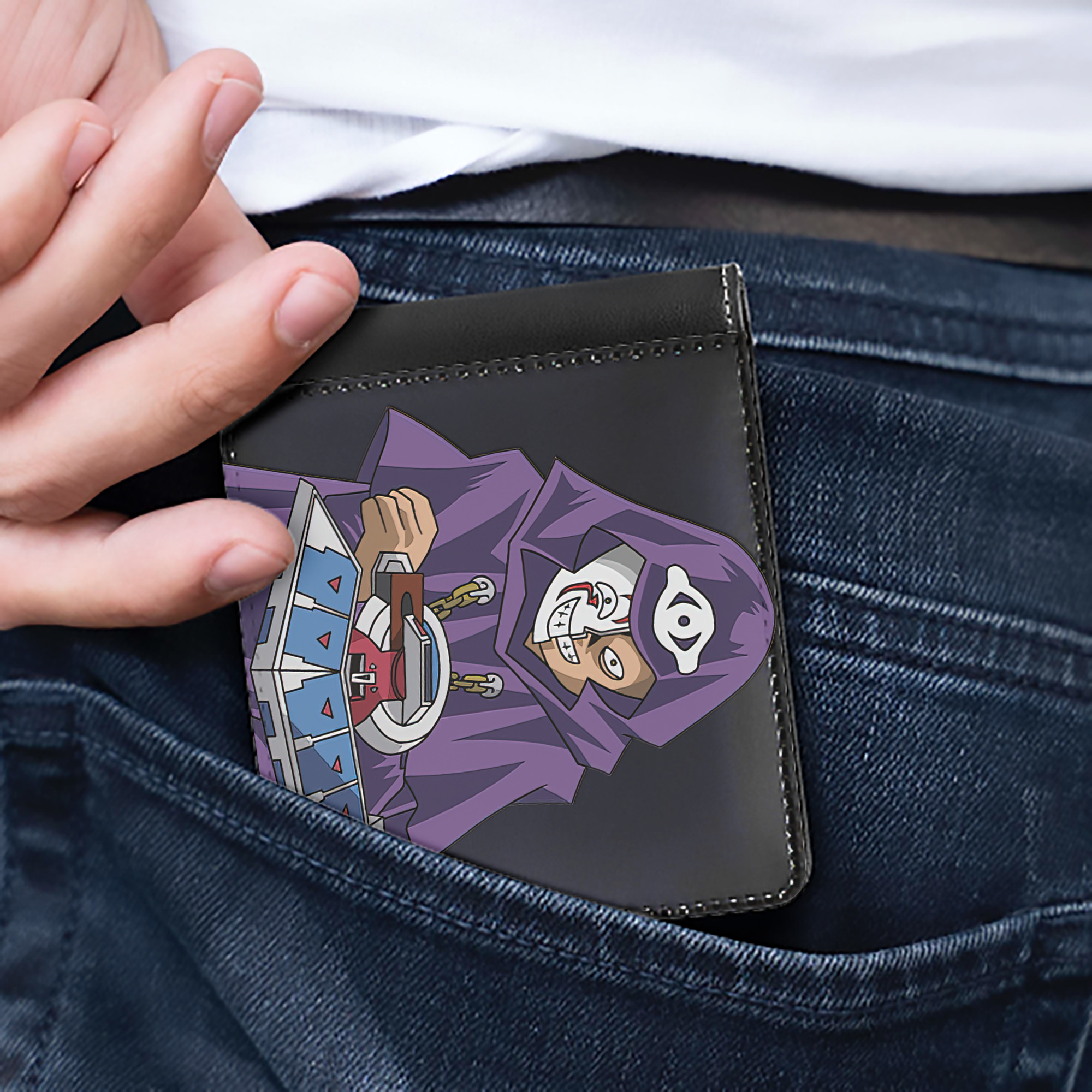 （画像用） 遊☆戯☆王 Yu-Gi-Oh! 二つ折り革財布