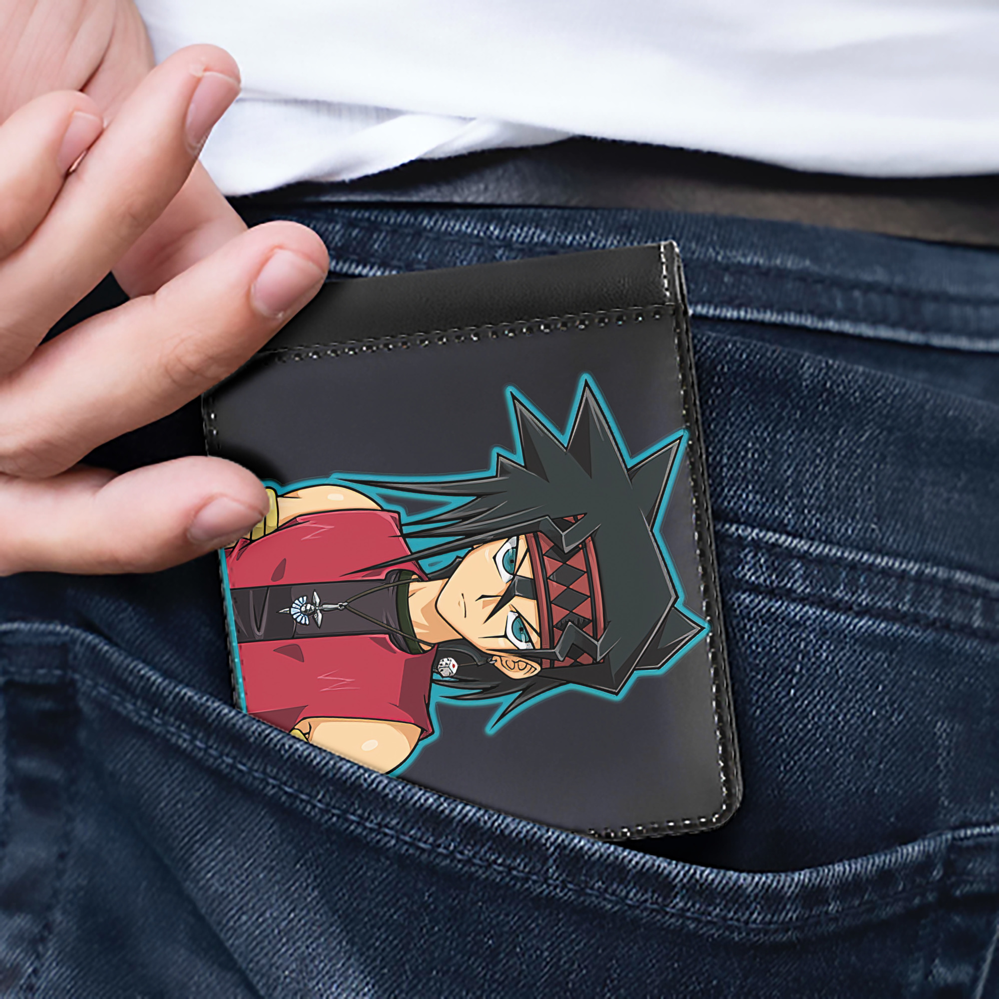（画像用） 遊☆戯☆王 Yu-Gi-Oh! 二つ折り革財布
