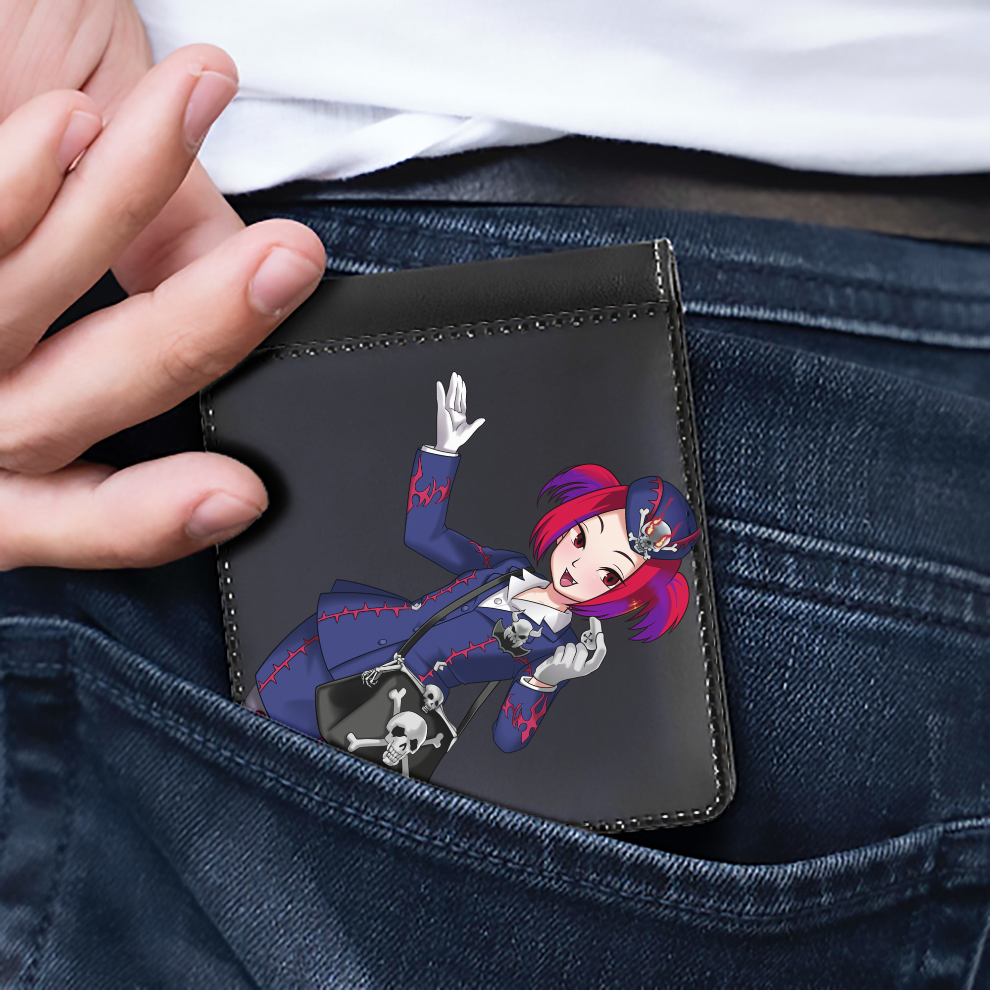 （画像用） 遊☆戯☆王 Yu-Gi-Oh! 二つ折り革財布
