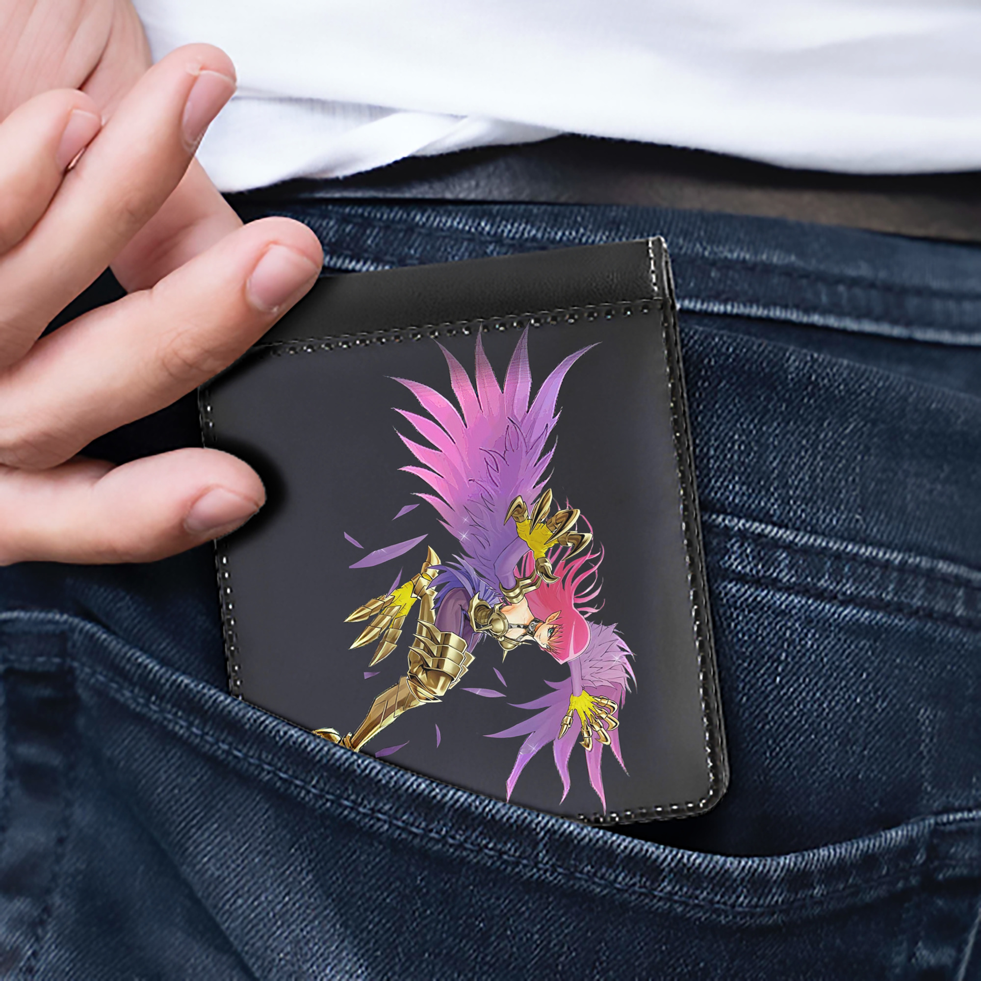 （画像用） 遊☆戯☆王 Yu-Gi-Oh! 二つ折り革財布