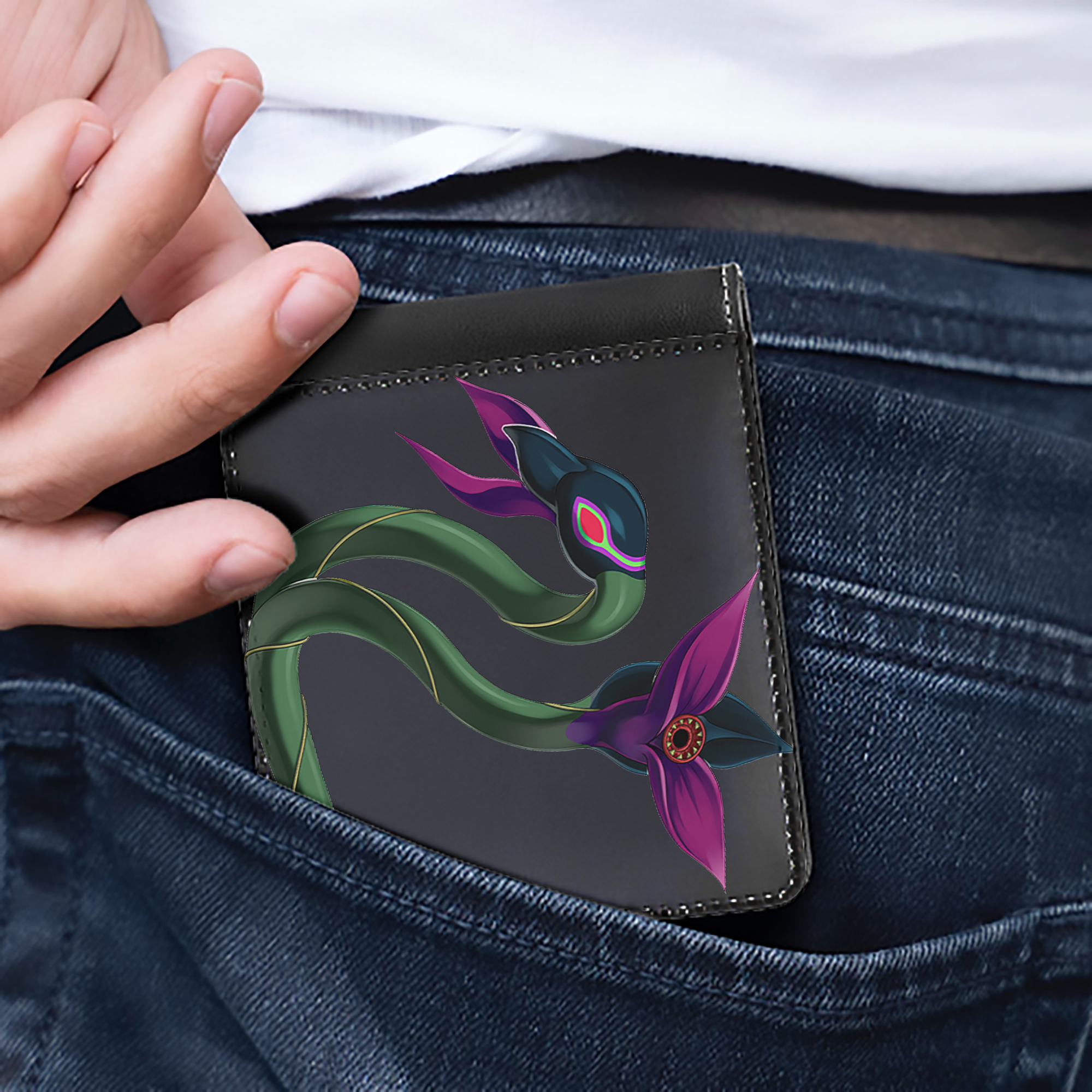 （画像用） 遊☆戯☆王 Yu-Gi-Oh! 二つ折り革財布