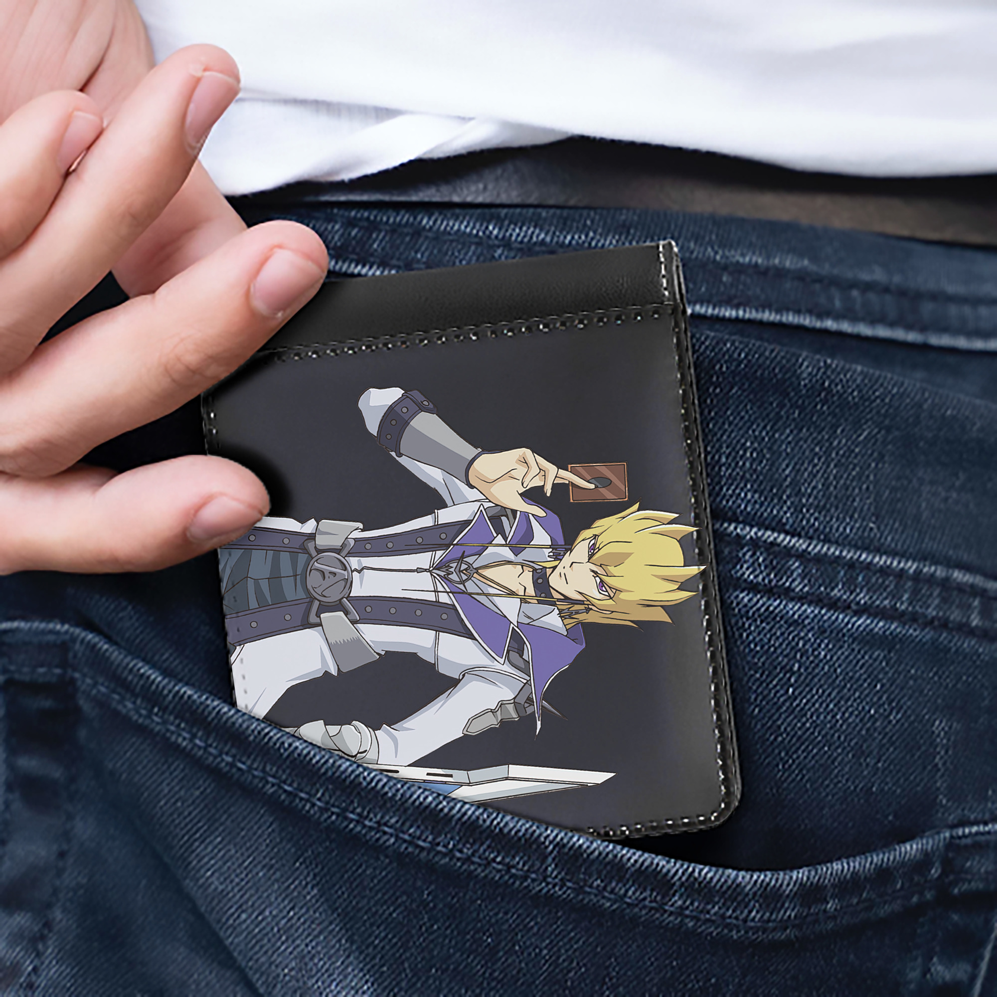 （画像用） 遊☆戯☆王 Yu-Gi-Oh! 二つ折り革財布