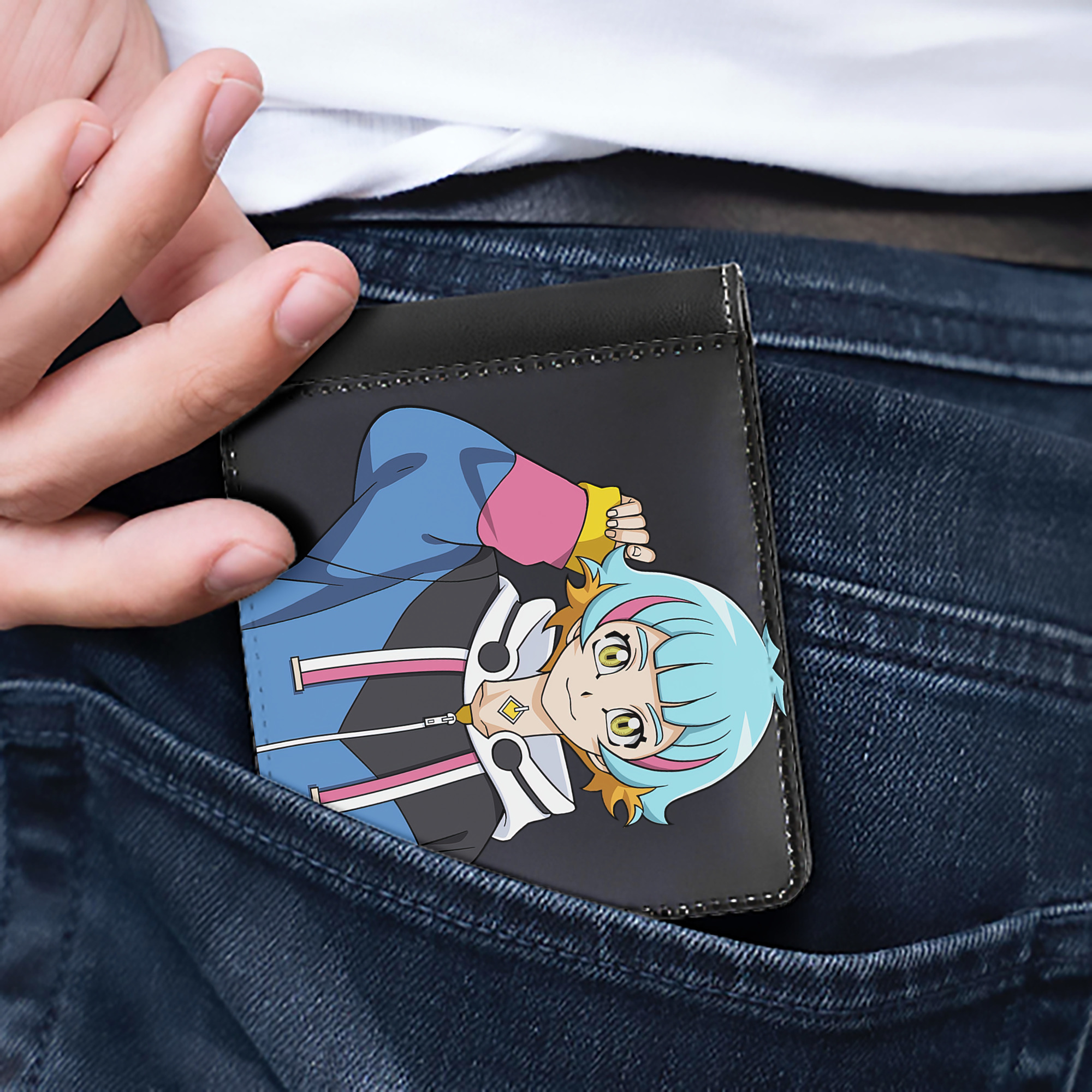 （画像用） 遊☆戯☆王 Yu-Gi-Oh! 二つ折り革財布
