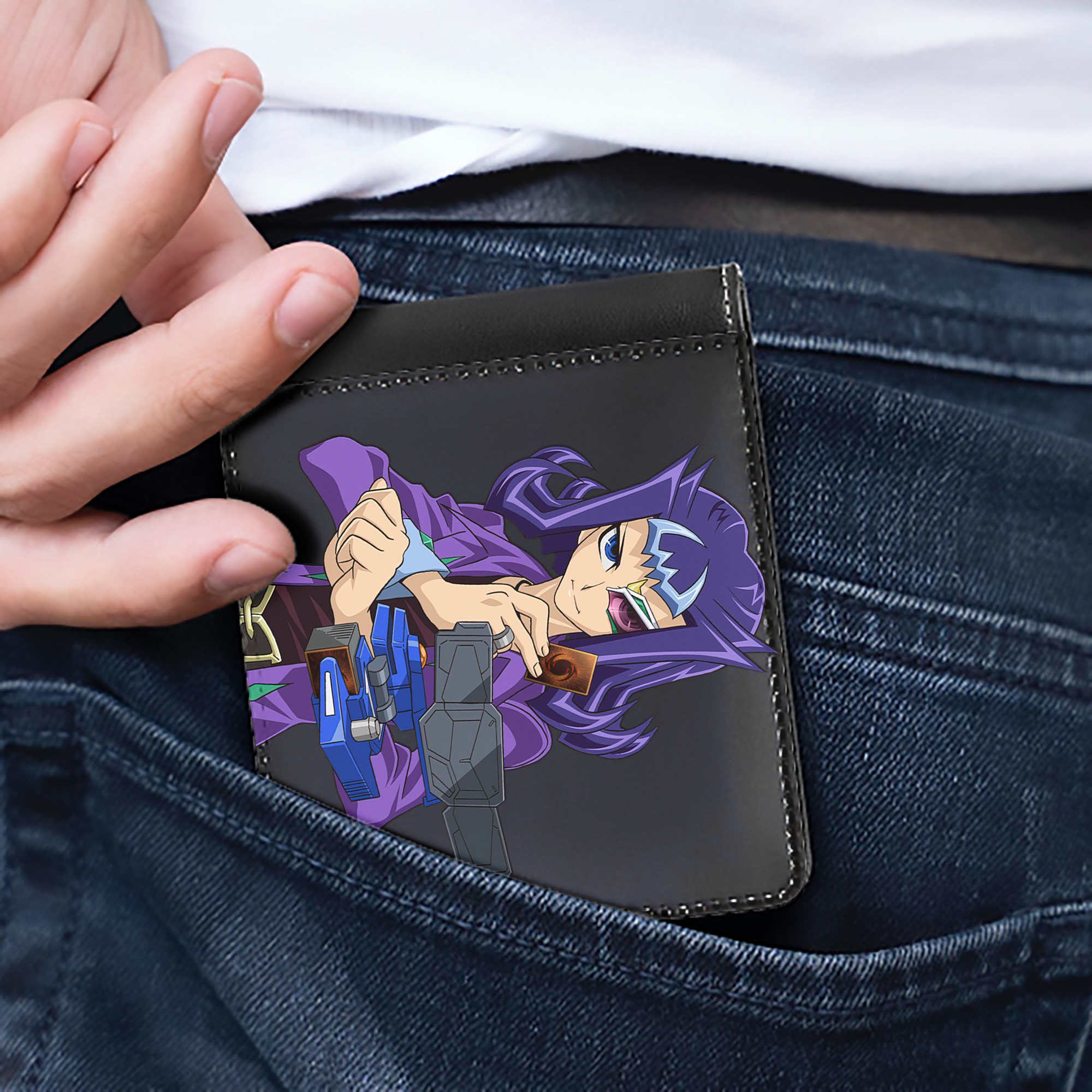 （画像用） 遊☆戯☆王 Yu-Gi-Oh! 二つ折り革財布
