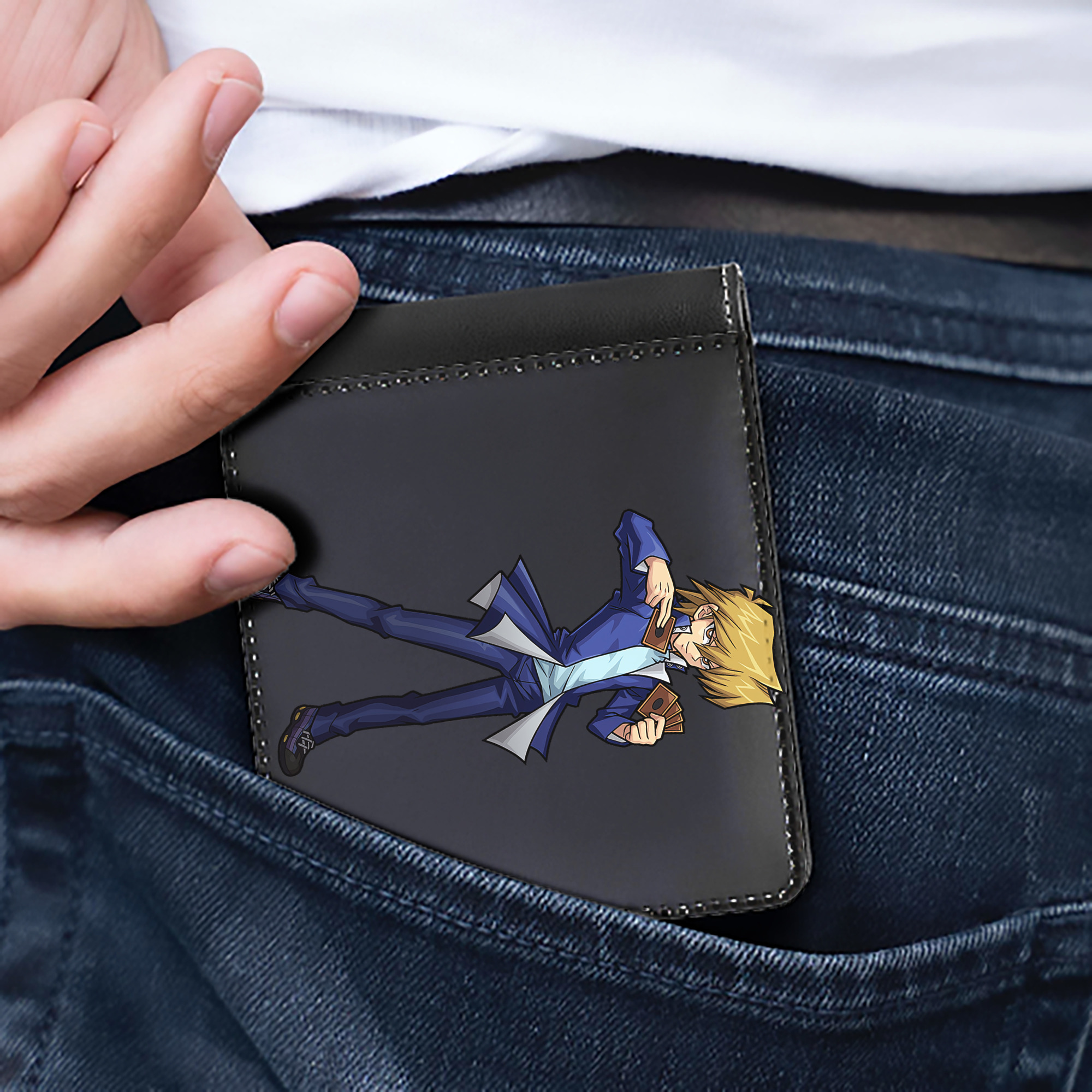 （画像用） 遊☆戯☆王 Yu-Gi-Oh! 二つ折り革財布