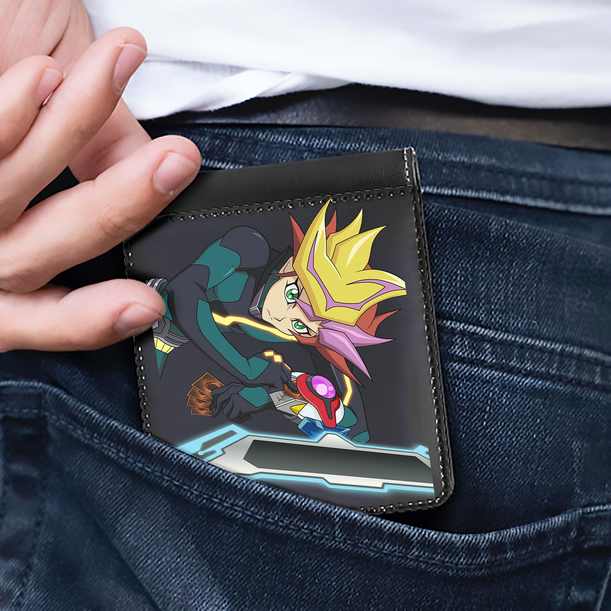 （画像用） 遊☆戯☆王 Yu-Gi-Oh! 二つ折り革財布