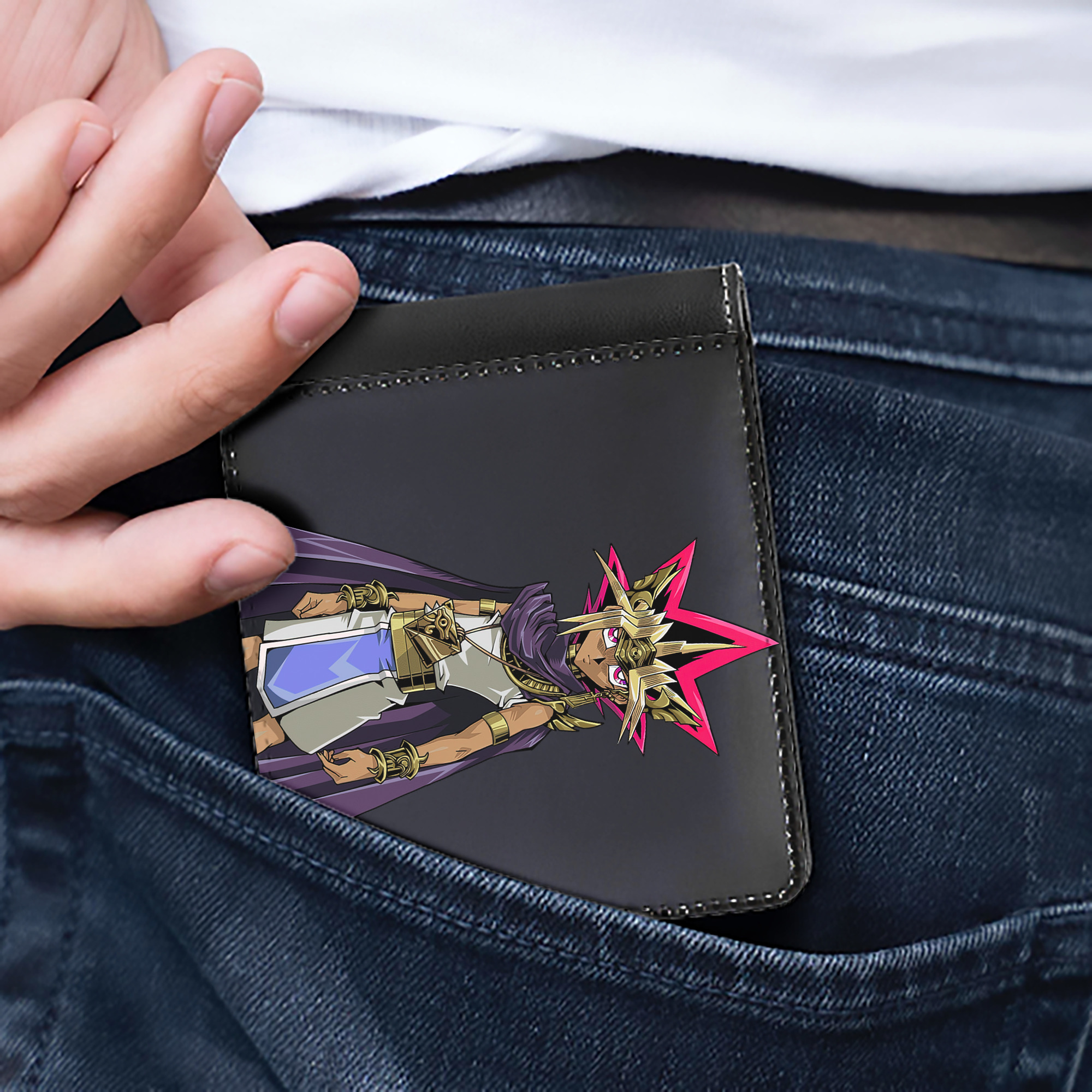 （画像用） 遊☆戯☆王 Yu-Gi-Oh! 二つ折り革財布