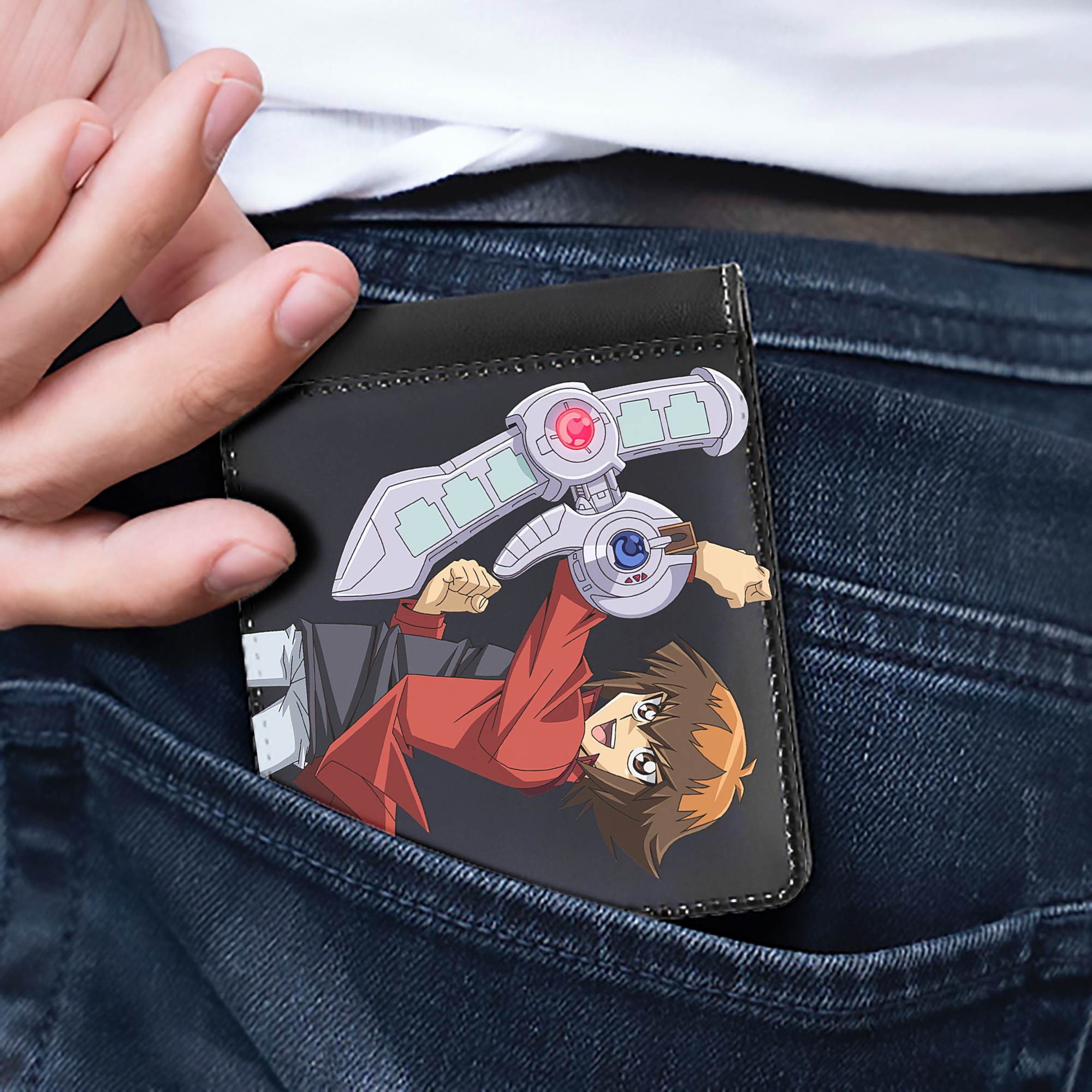 （画像用） 遊☆戯☆王 Yu-Gi-Oh! 二つ折り革財布