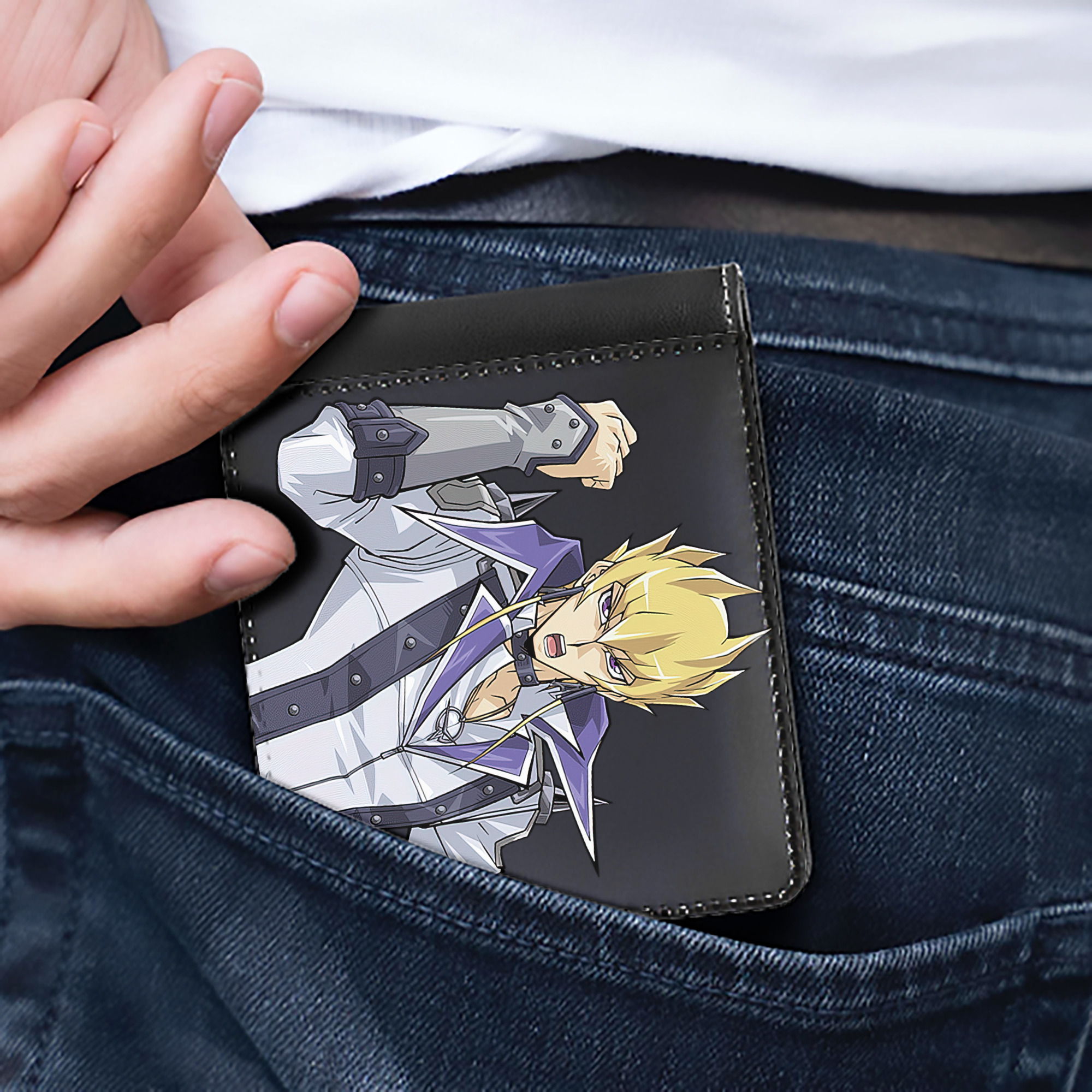 （画像用） 遊☆戯☆王 Yu-Gi-Oh! 二つ折り革財布