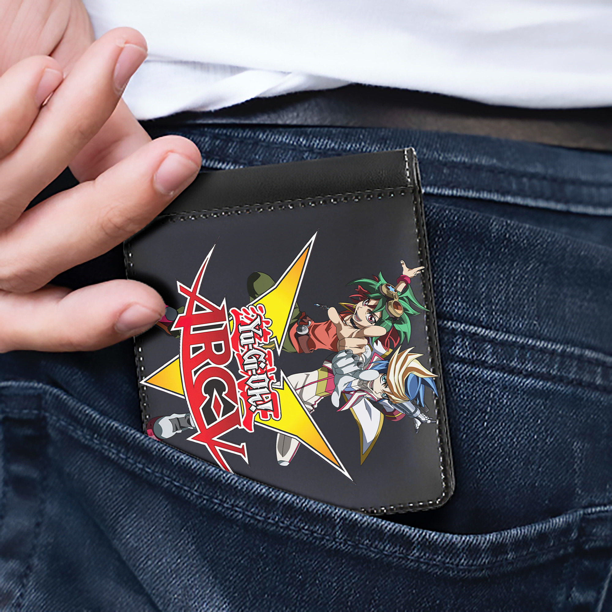 （画像用） 遊☆戯☆王 Yu-Gi-Oh! 二つ折り革財布