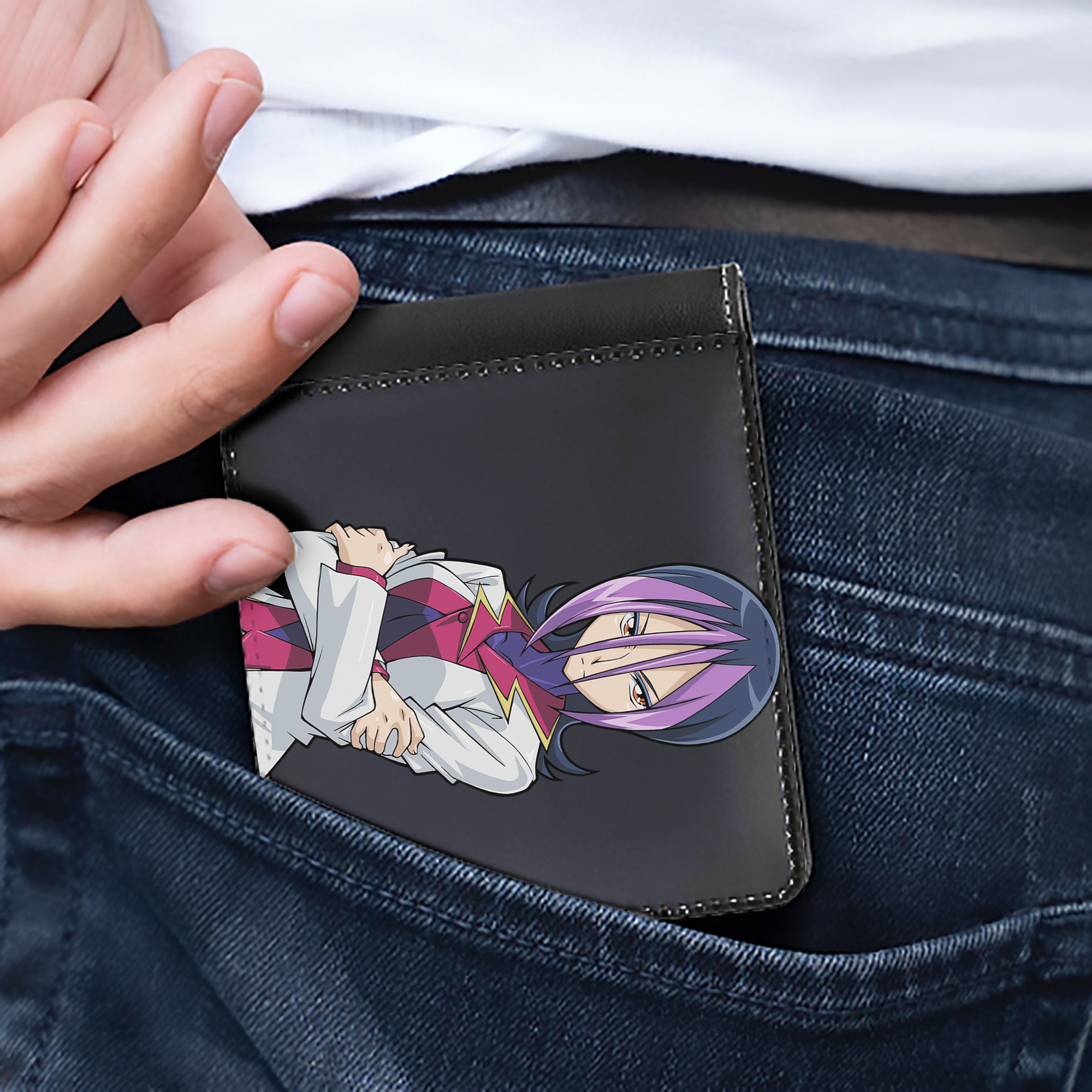 （画像用） 遊☆戯☆王 Yu-Gi-Oh! 二つ折り革財布