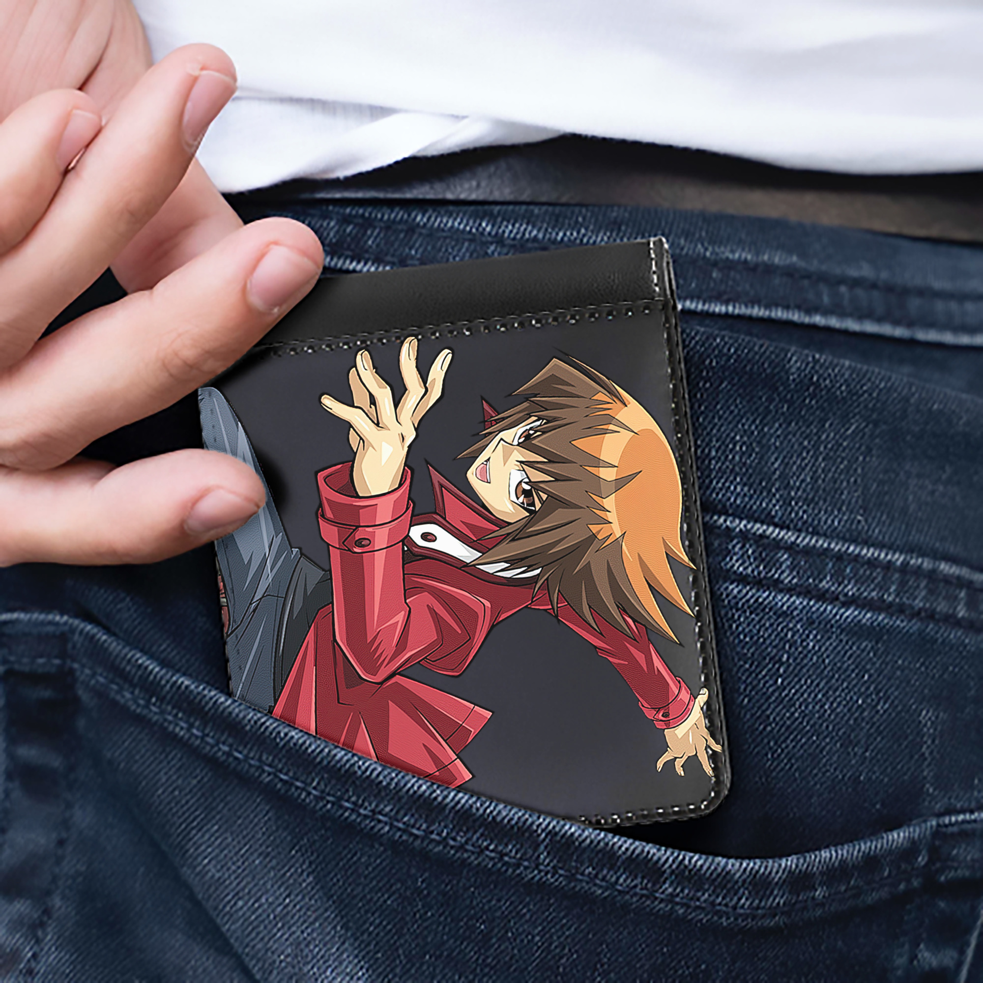 （画像用） 遊☆戯☆王 Yu-Gi-Oh! 二つ折り革財布