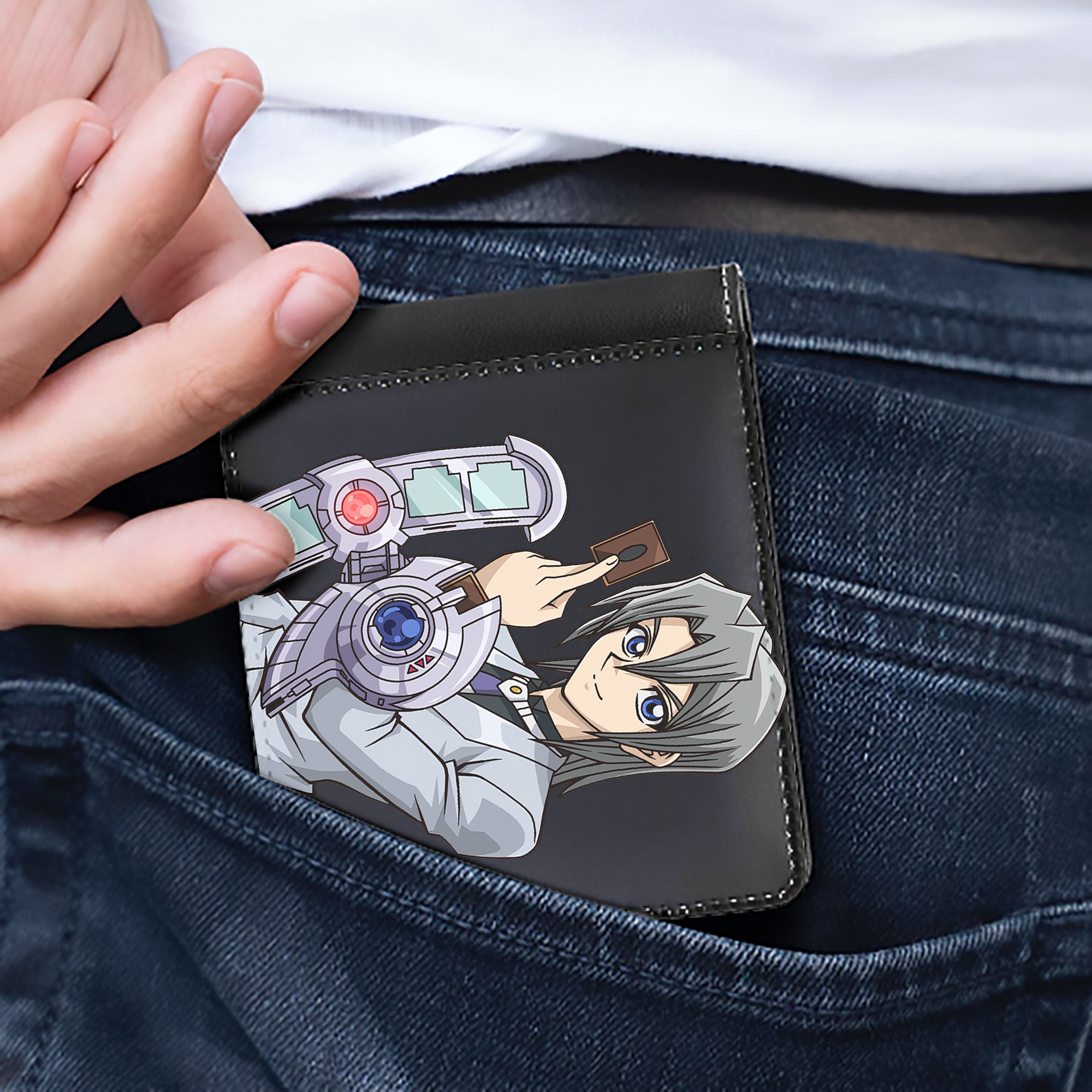 （画像用） 遊☆戯☆王 Yu-Gi-Oh! 二つ折り革財布