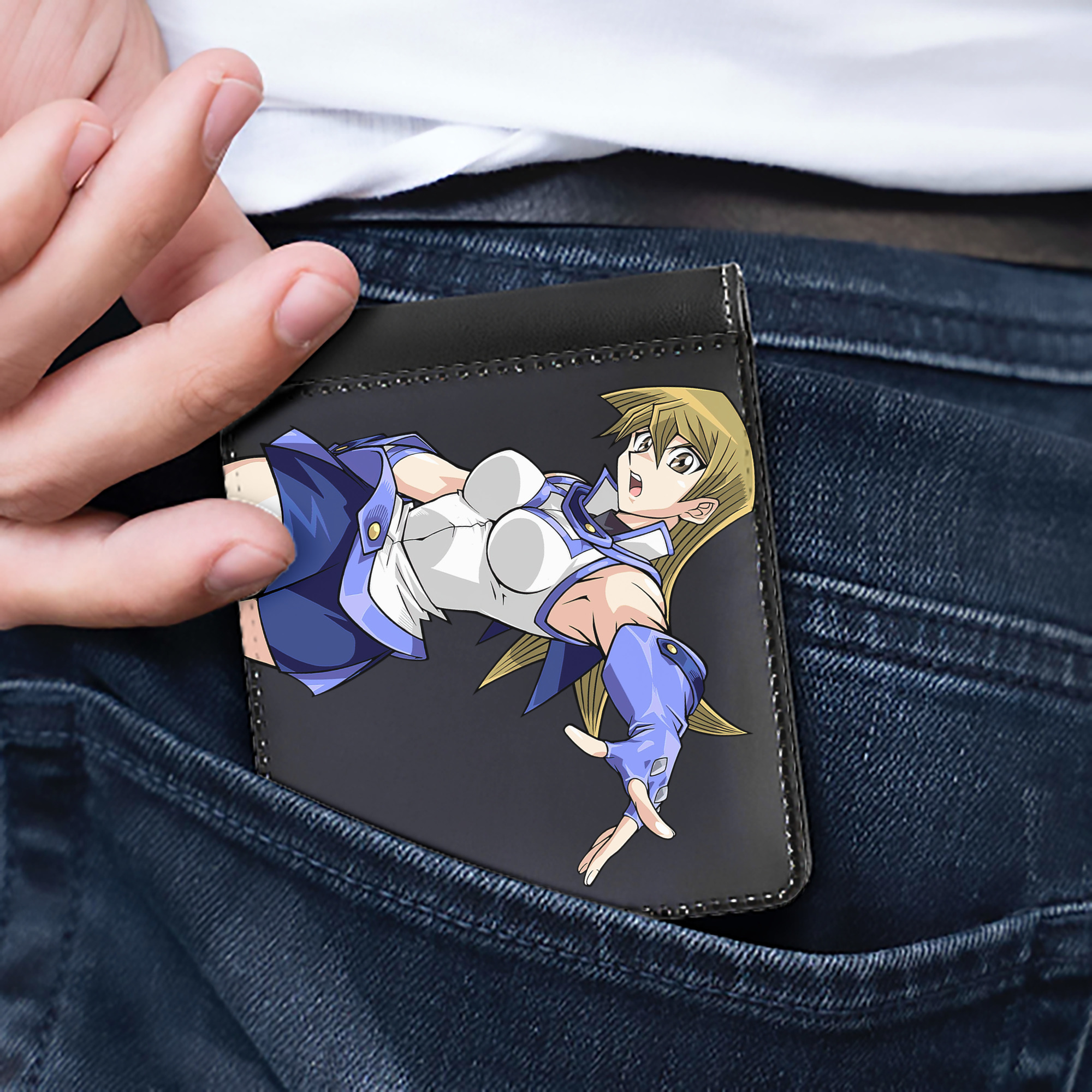 （画像用） 遊☆戯☆王 Yu-Gi-Oh! 二つ折り革財布