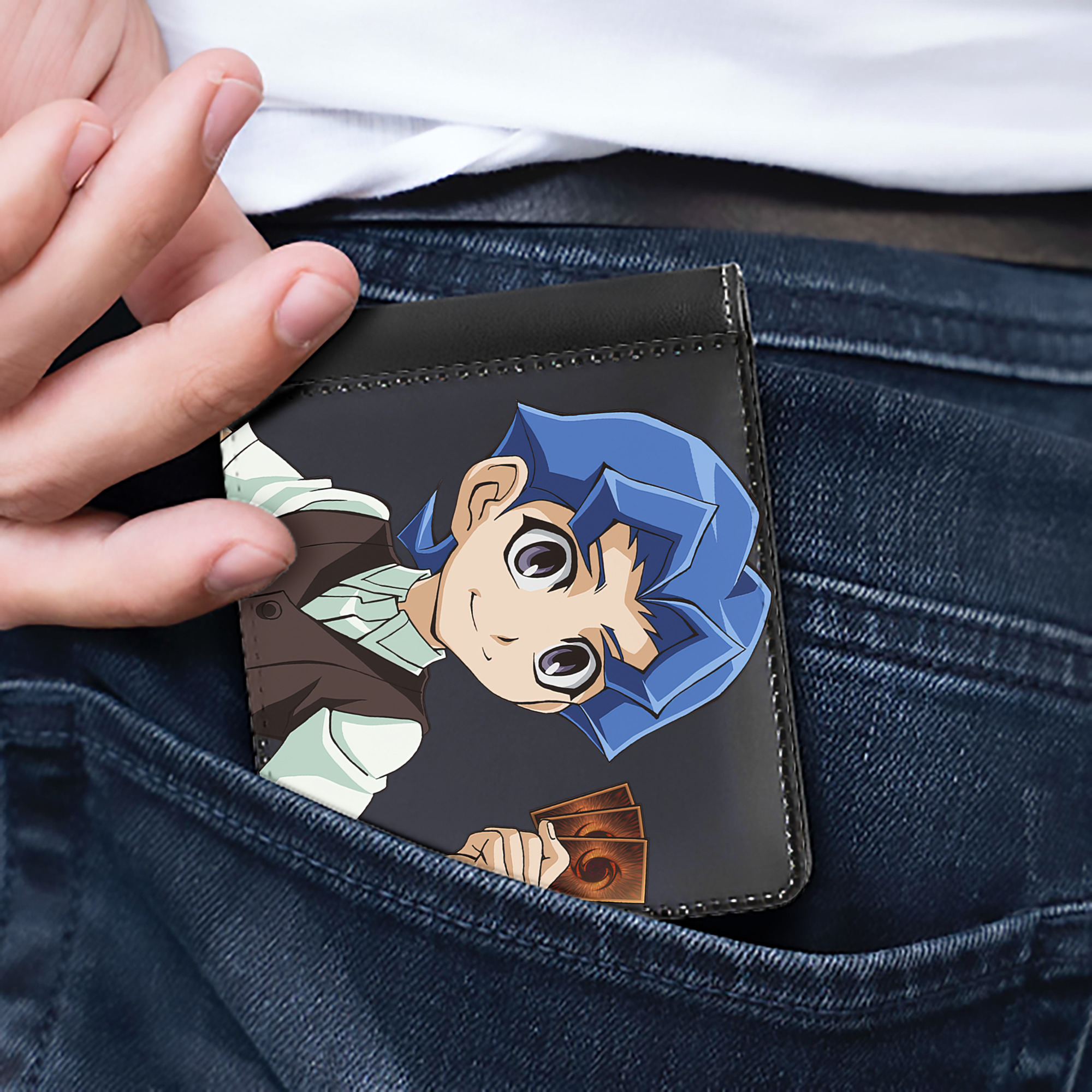 （画像用） 遊☆戯☆王 Yu-Gi-Oh! 二つ折り革財布