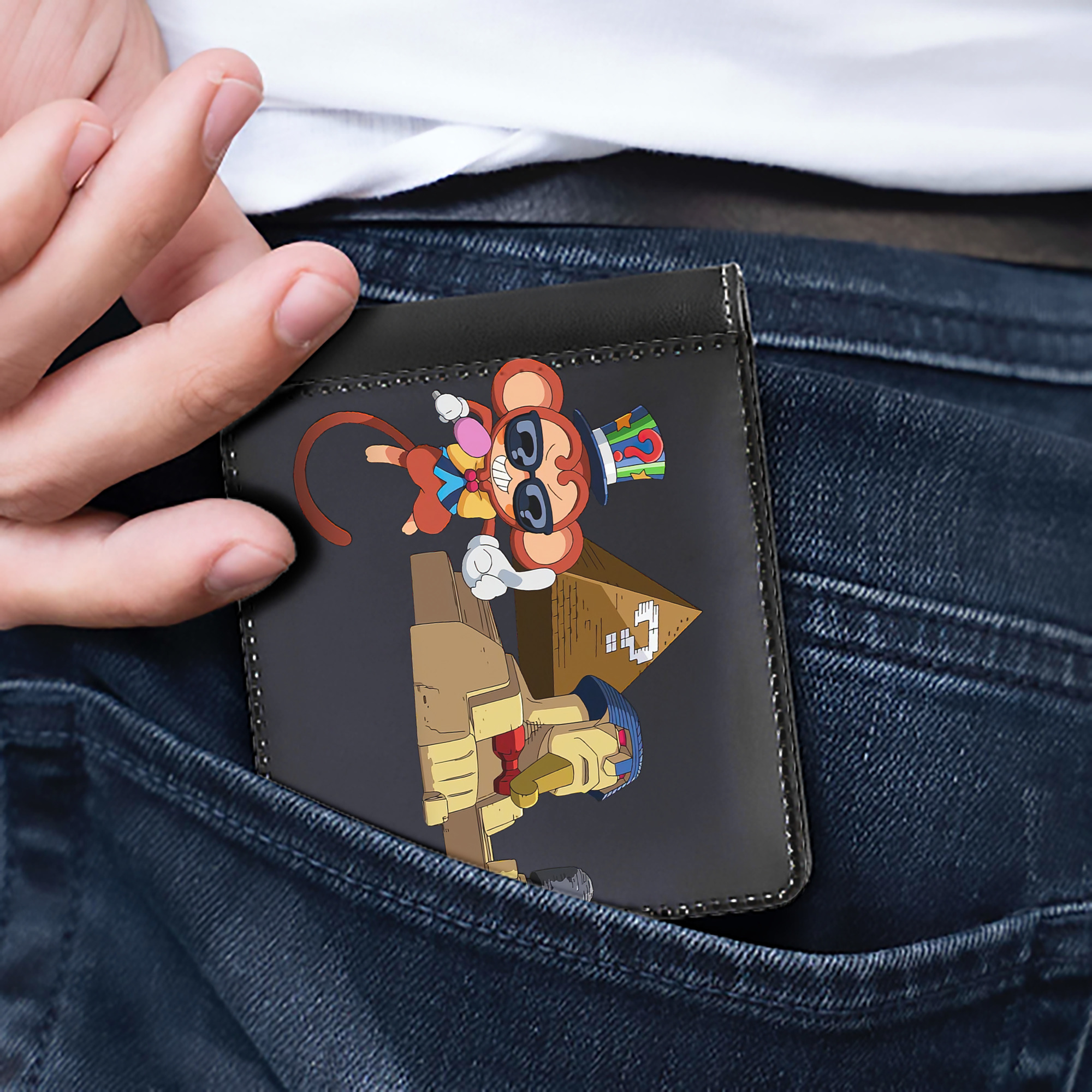 （画像用） 遊☆戯☆王 Yu-Gi-Oh! 二つ折り革財布