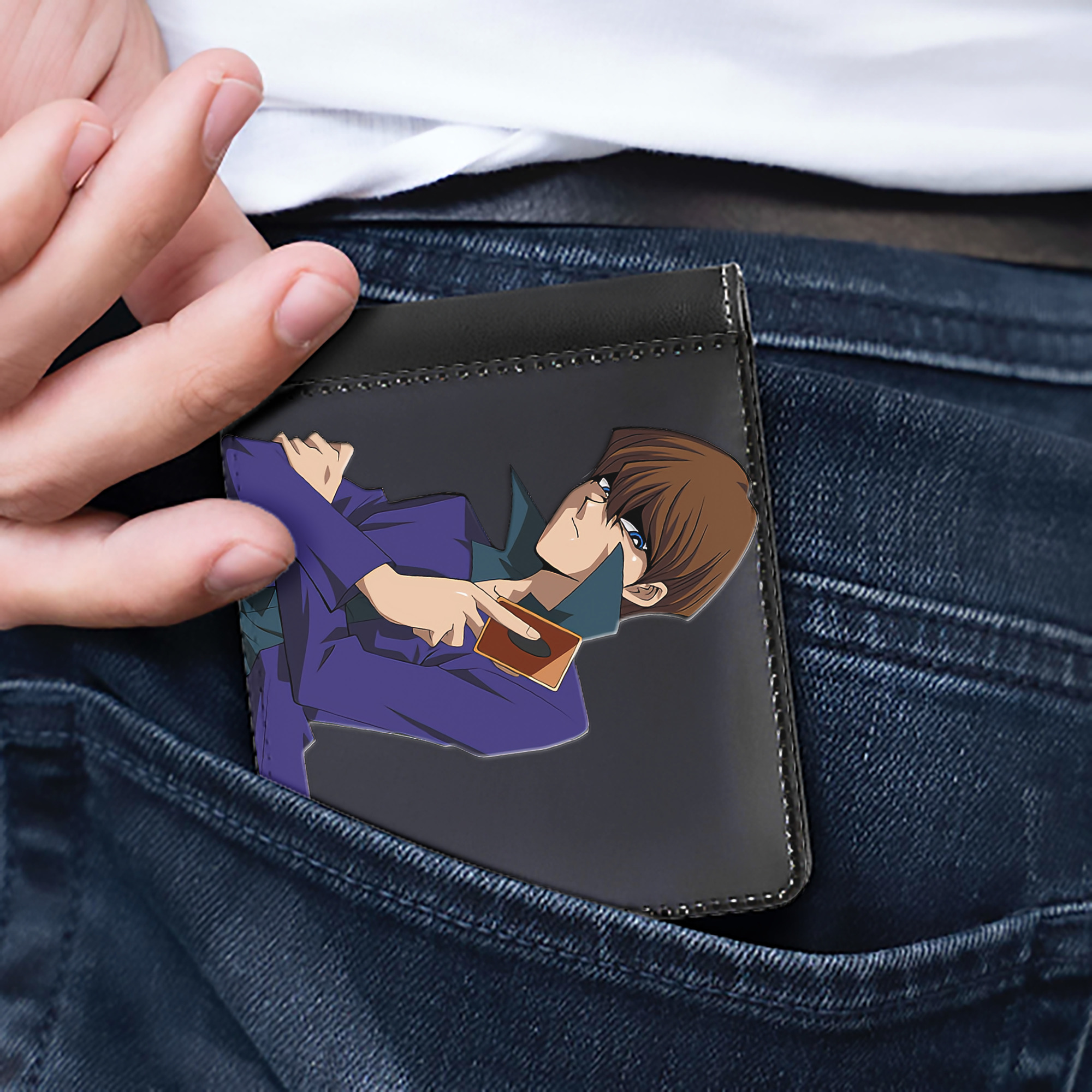 （画像用） 遊☆戯☆王 Yu-Gi-Oh! 二つ折り革財布