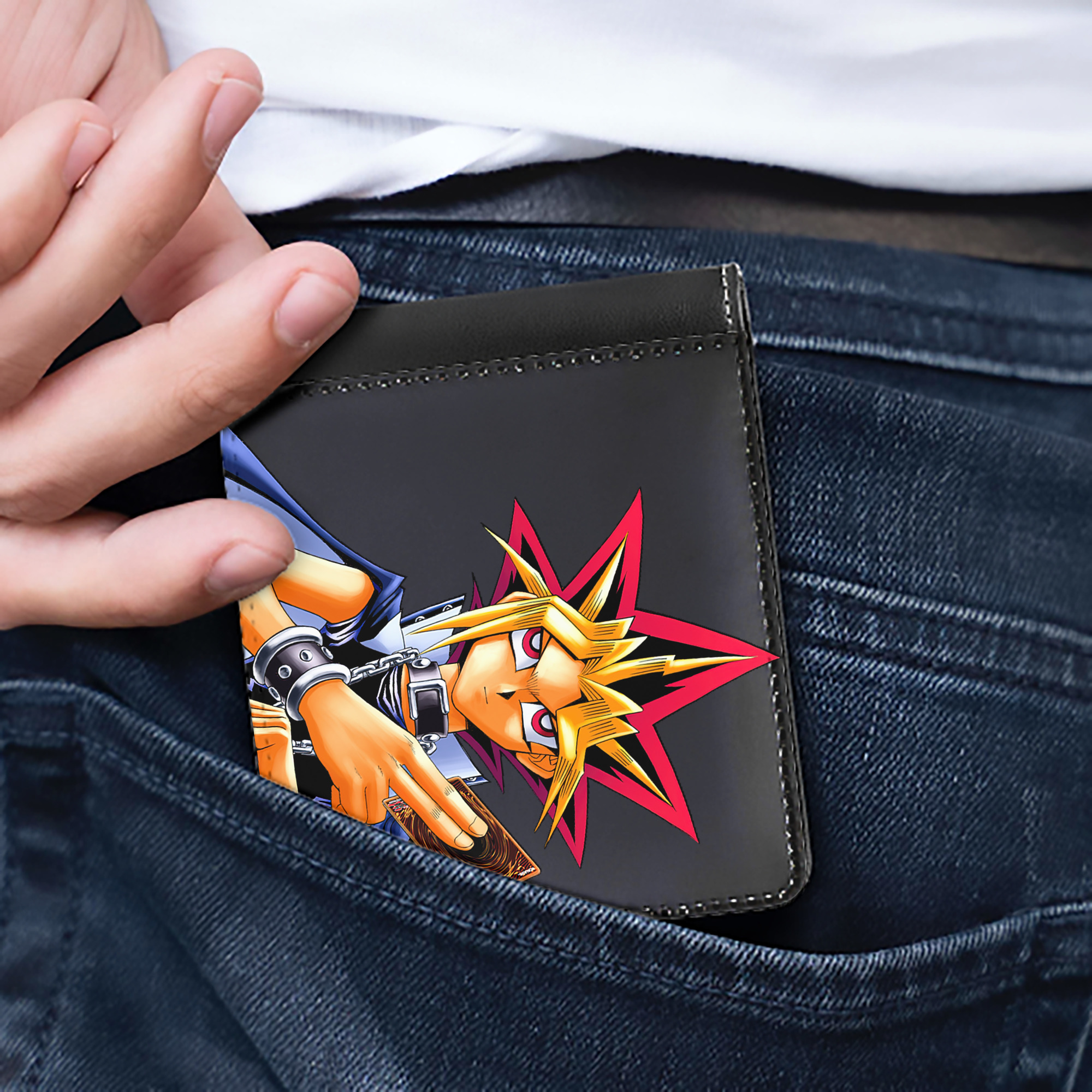 （画像用） 遊☆戯☆王 Yu-Gi-Oh! 二つ折り革財布