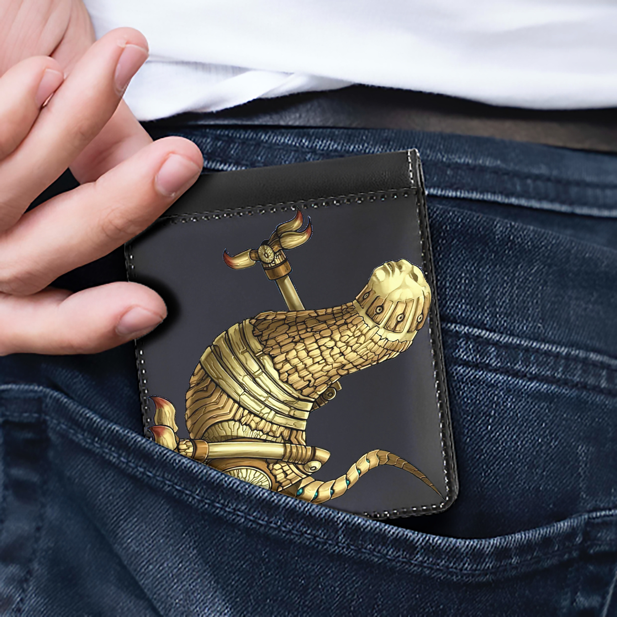 （画像用） 遊☆戯☆王 Yu-Gi-Oh! 二つ折り革財布