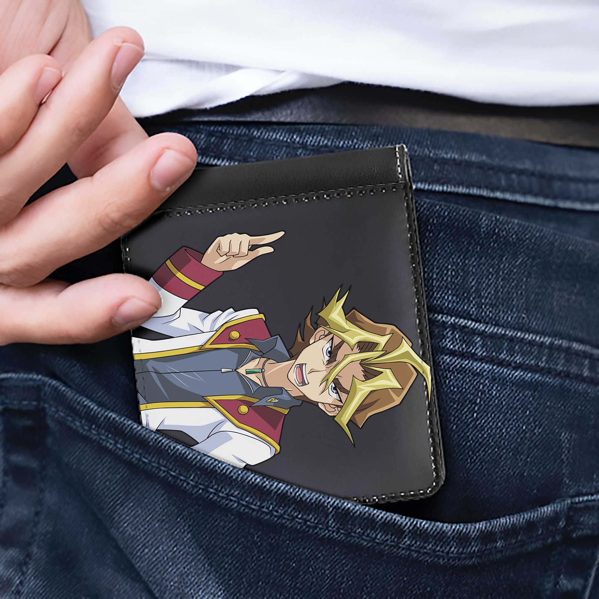 （画像用） 遊☆戯☆王 Yu-Gi-Oh! 二つ折り革財布