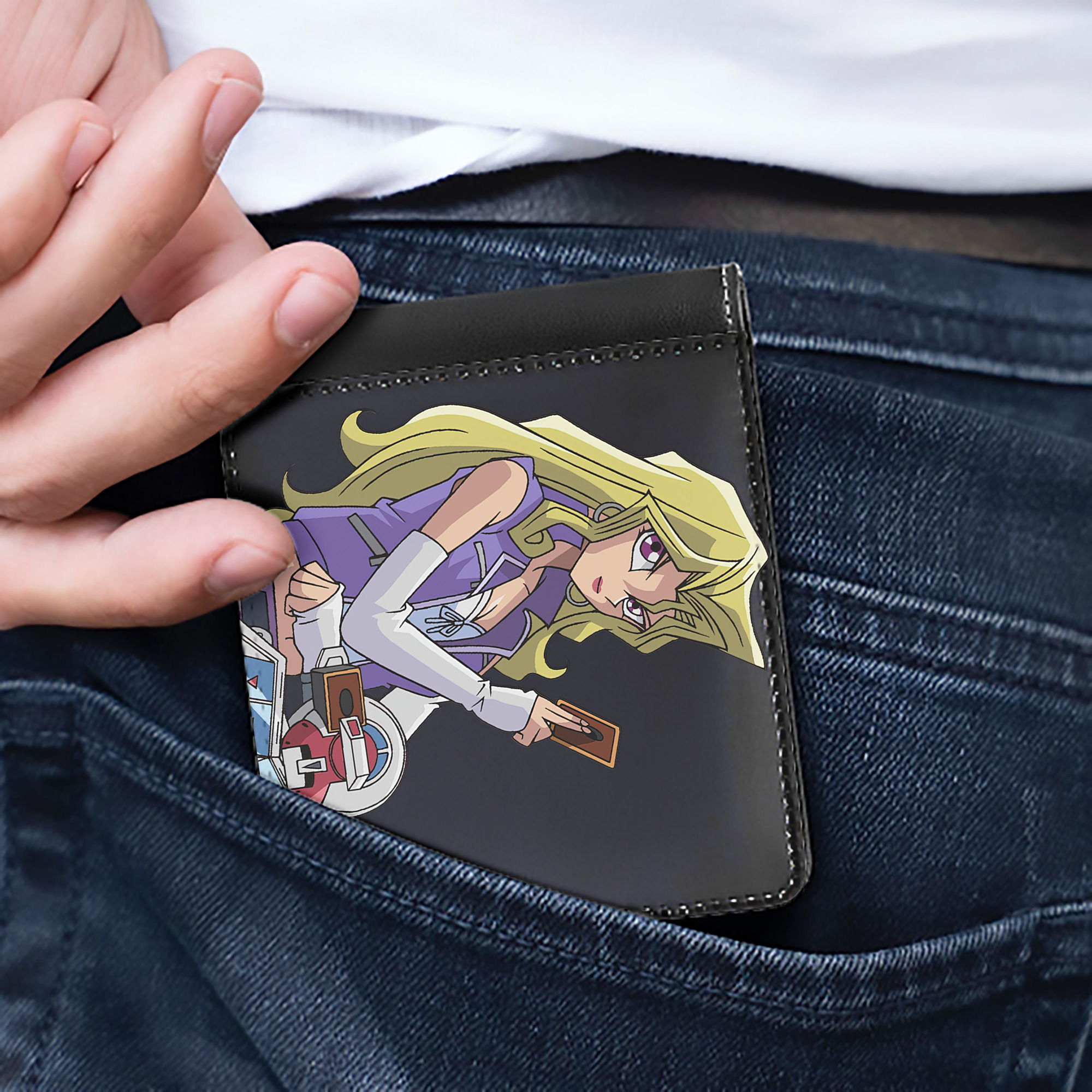 （画像用） 遊☆戯☆王 Yu-Gi-Oh! 二つ折り革財布