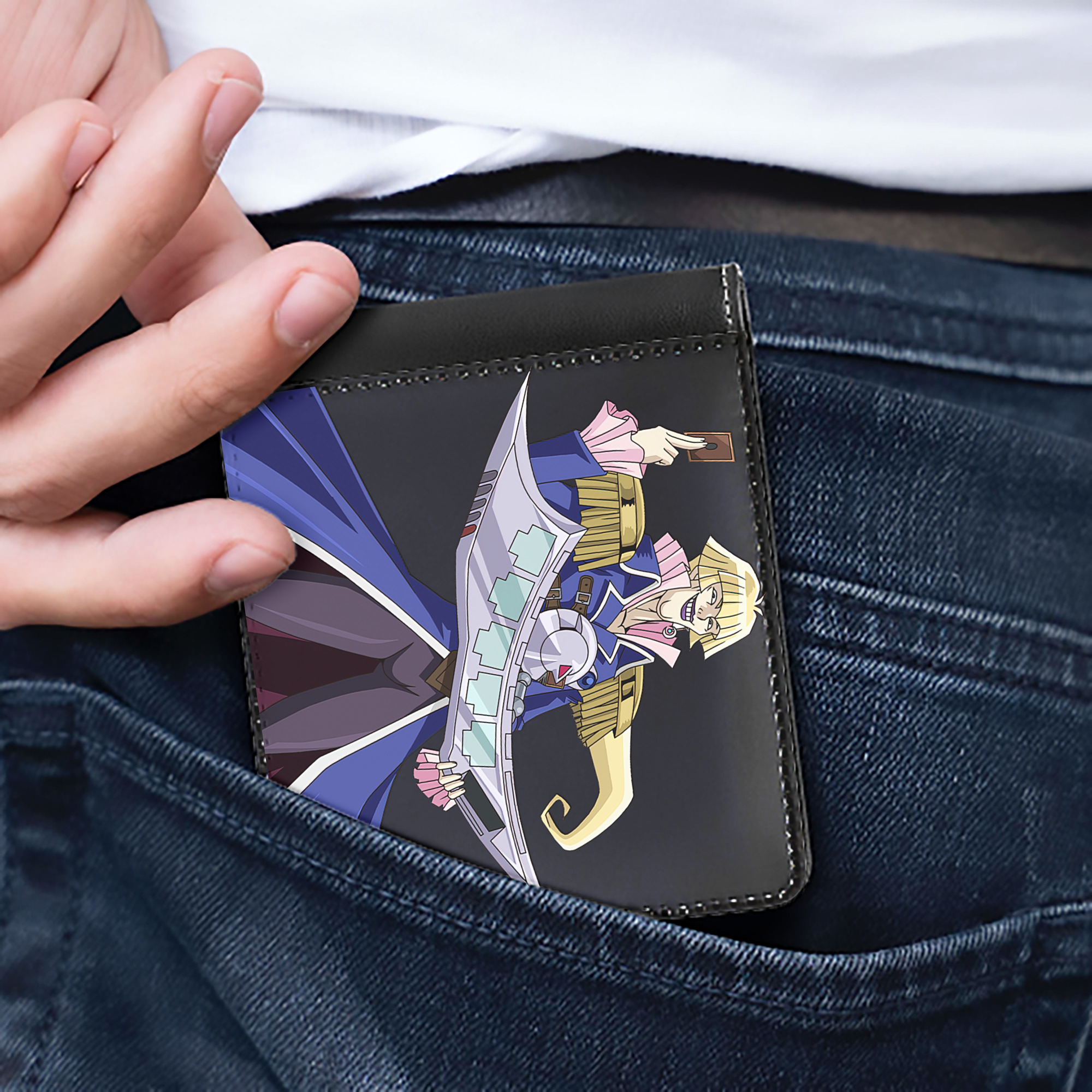 （画像用） 遊☆戯☆王 Yu-Gi-Oh! 二つ折り革財布