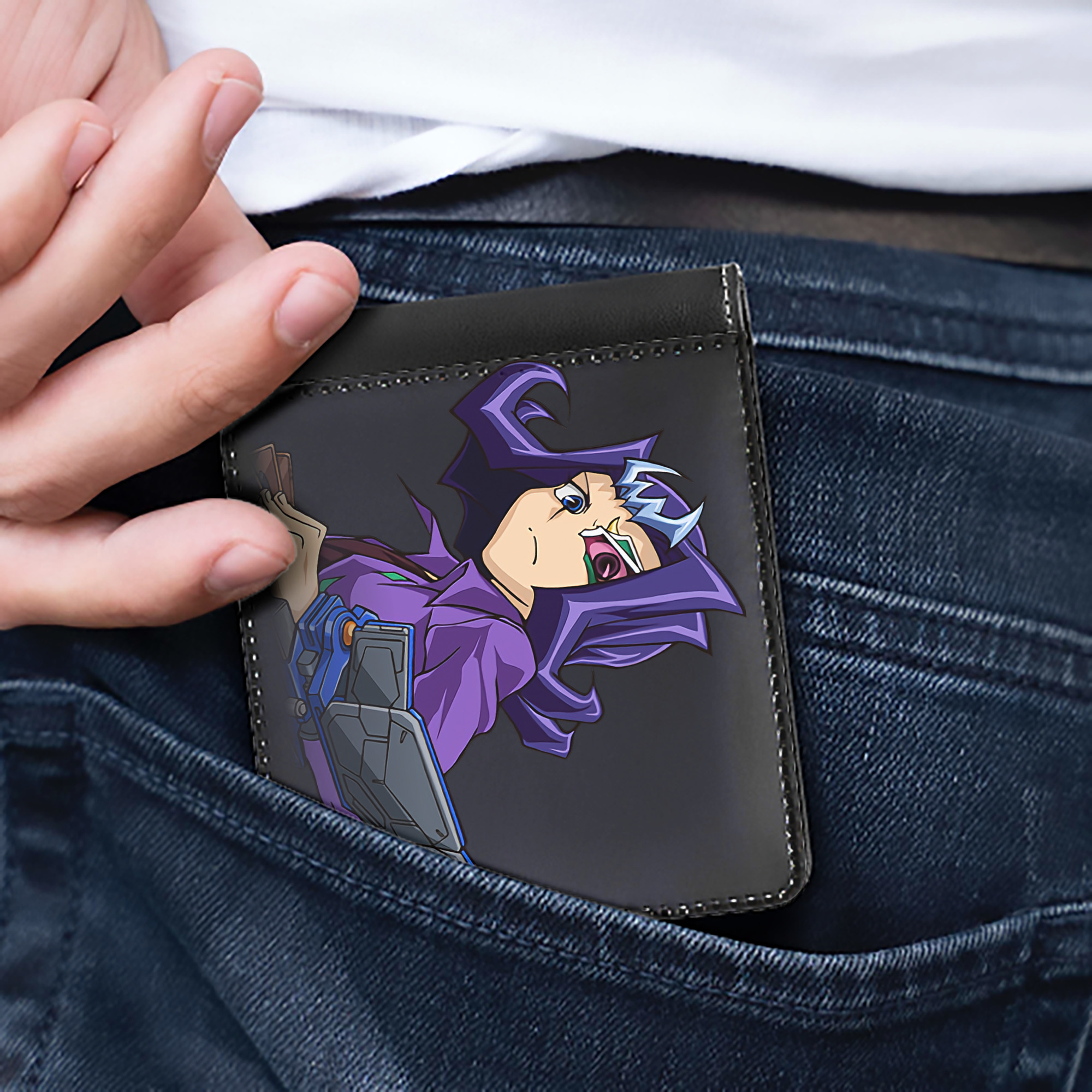 （画像用） 遊☆戯☆王 Yu-Gi-Oh! 二つ折り革財布