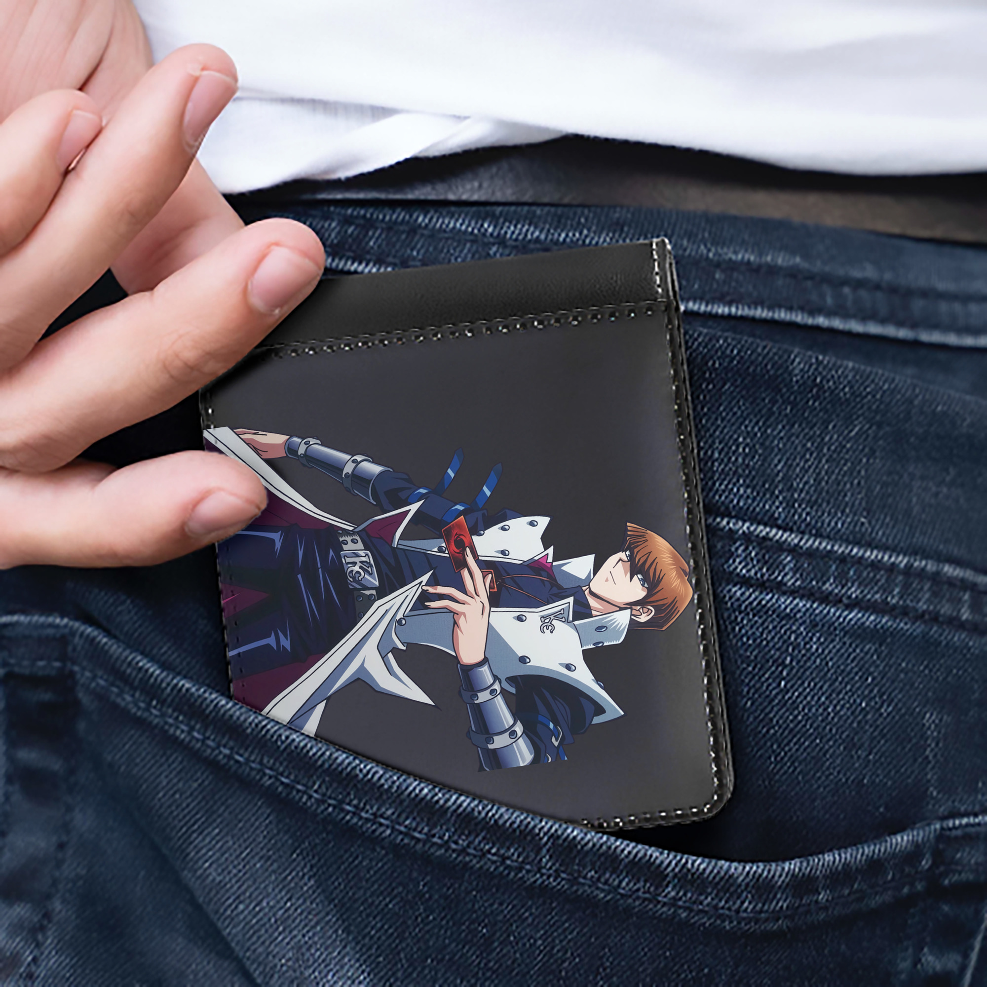 （画像用） 遊☆戯☆王 Yu-Gi-Oh! 二つ折り革財布
