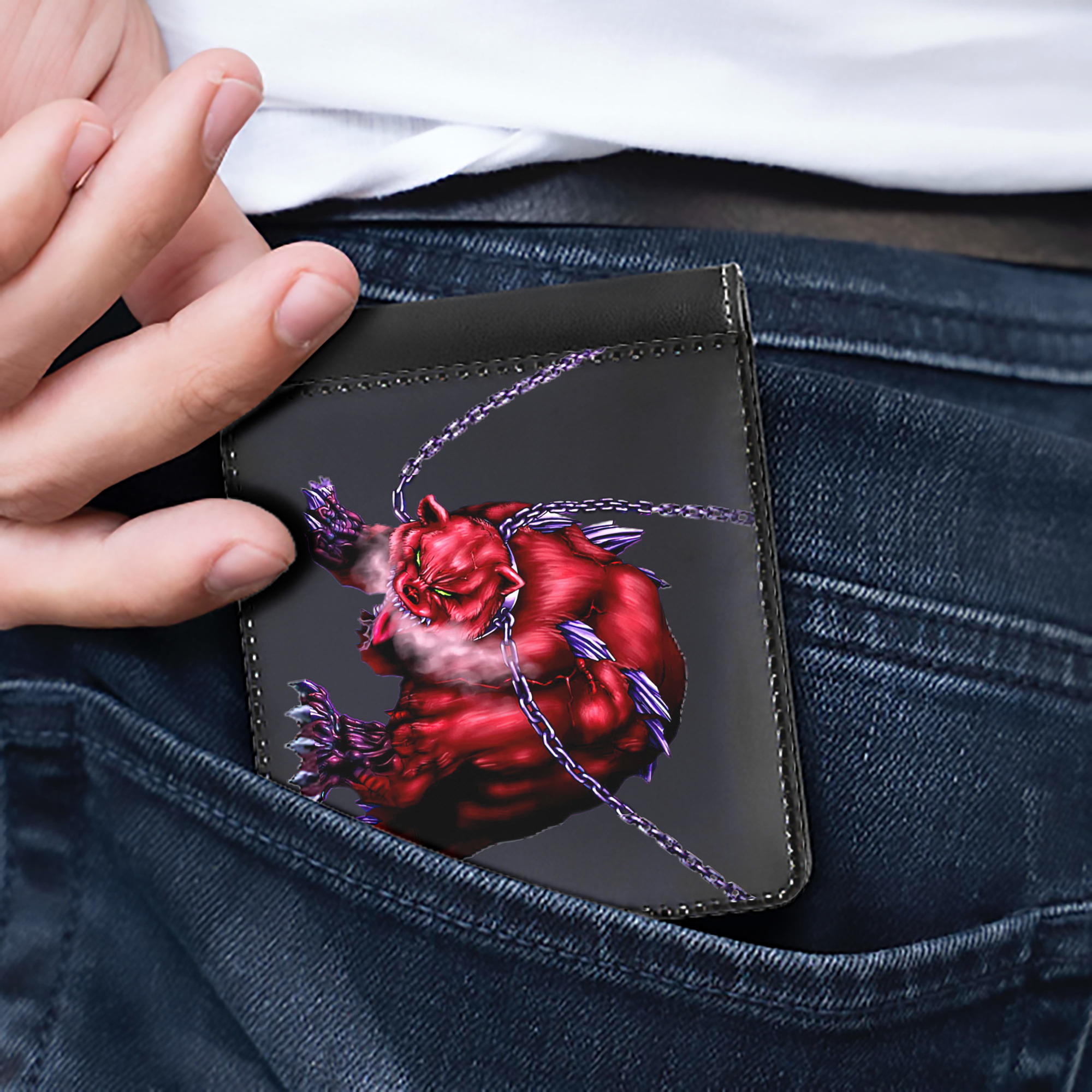 （画像用） 遊☆戯☆王 Yu-Gi-Oh! 二つ折り革財布